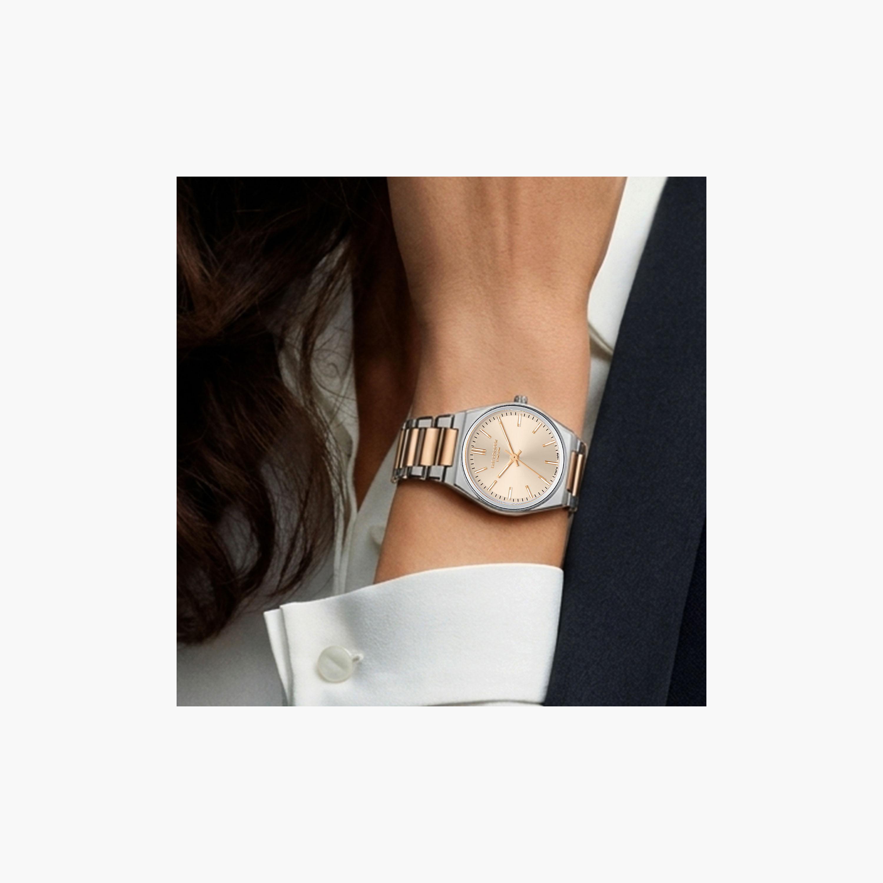 Lee Cooper Women's 25 MM Analog Rose Gold Dial Metal Strap | LC08362-510-women-watchesandjewellery-watches-image-5