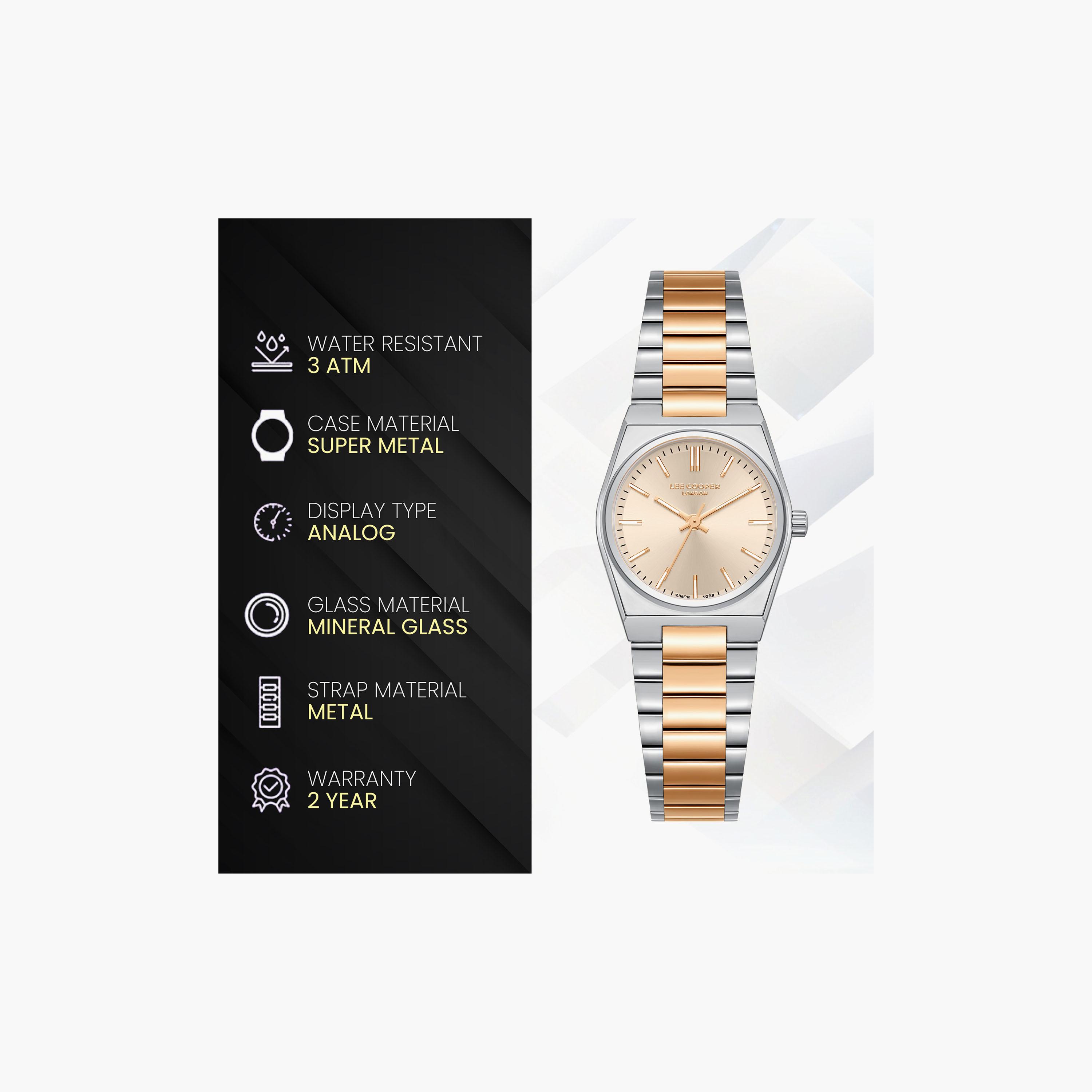 Lee Cooper Women's 25 MM Analog Rose Gold Dial Metal Strap | LC08362-510-women-watchesandjewellery-watches-image-7