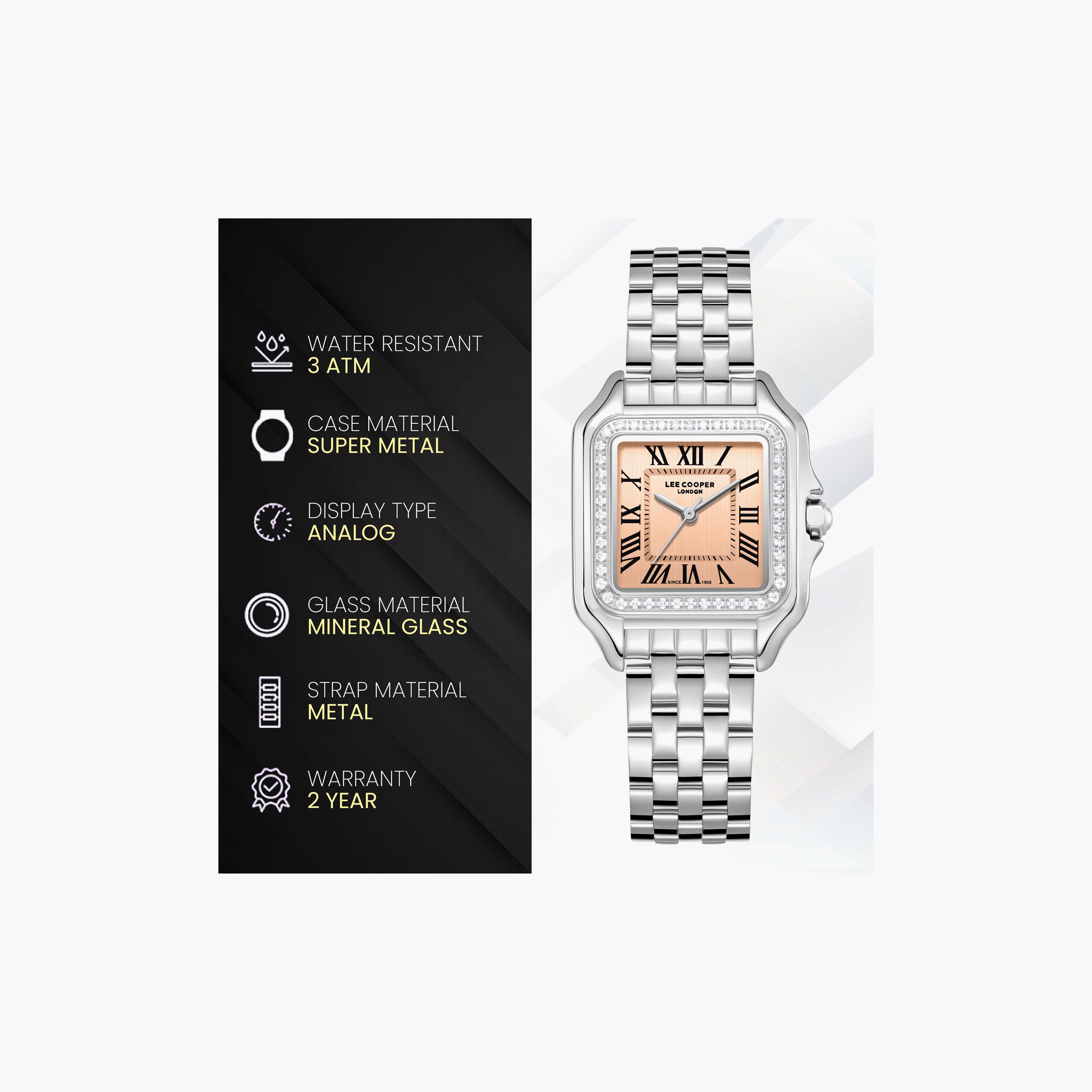 Lee Cooper Women's 37 MM Analog Rose Gold Dial Metal Strap | LC08398-300-women-watchesandjewellery-watches-image-7