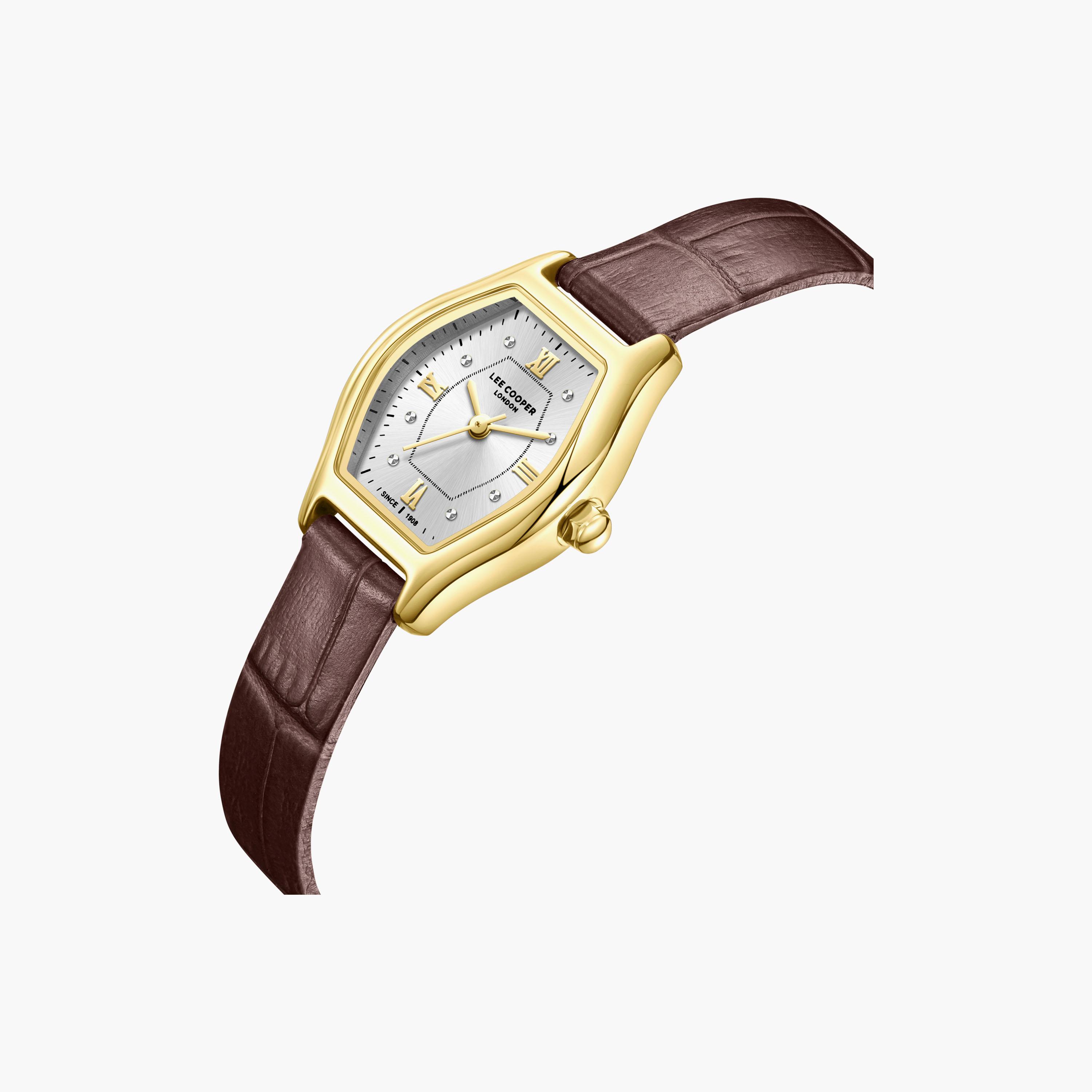 Lee Cooper Women's 29 MM Analog Silver Dial Leather Strap | LC08392-432-women-watchesandjewellery-watches-image-3
