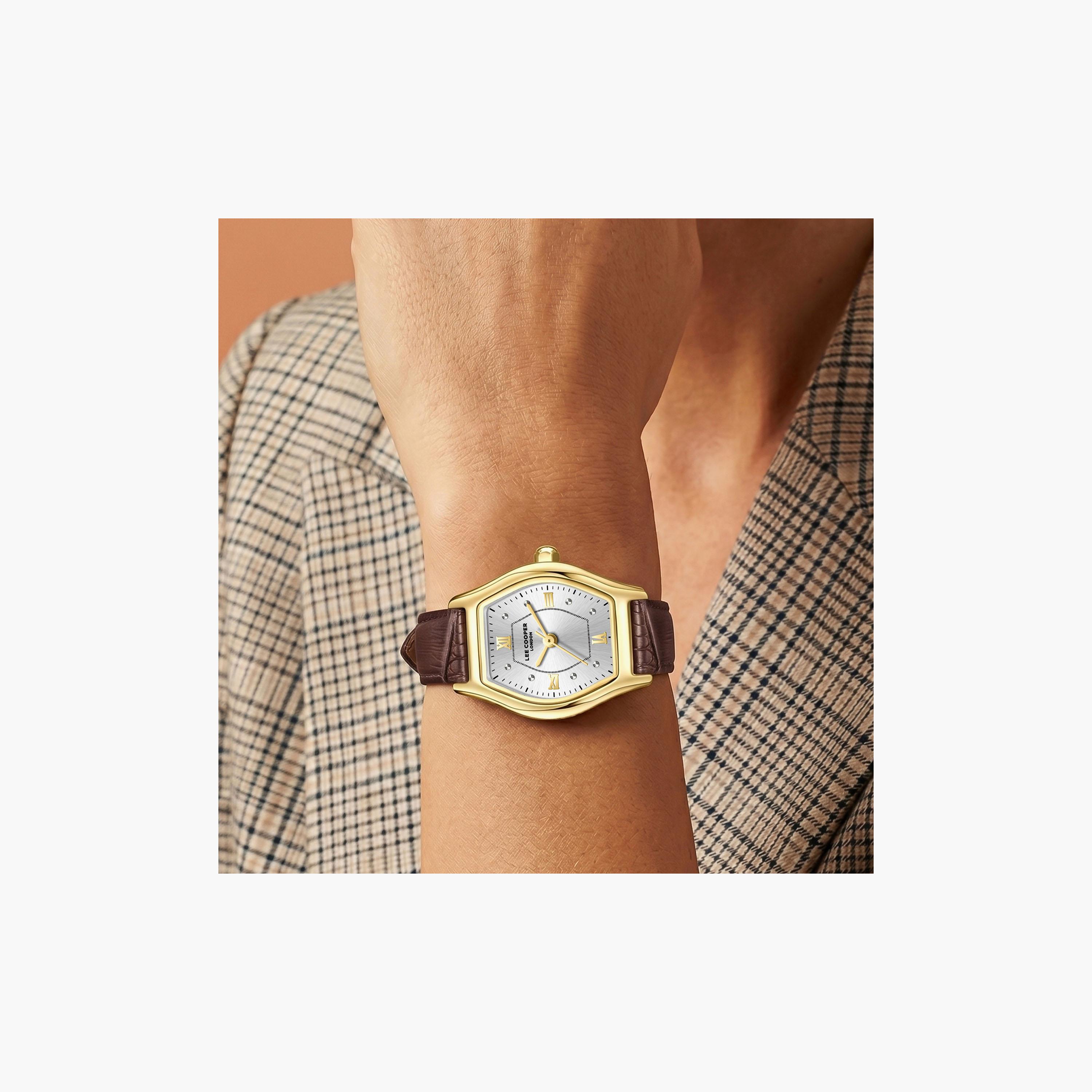 Lee Cooper Women's 29 MM Analog Silver Dial Leather Strap | LC08392-432-women-watchesandjewellery-watches-image-7