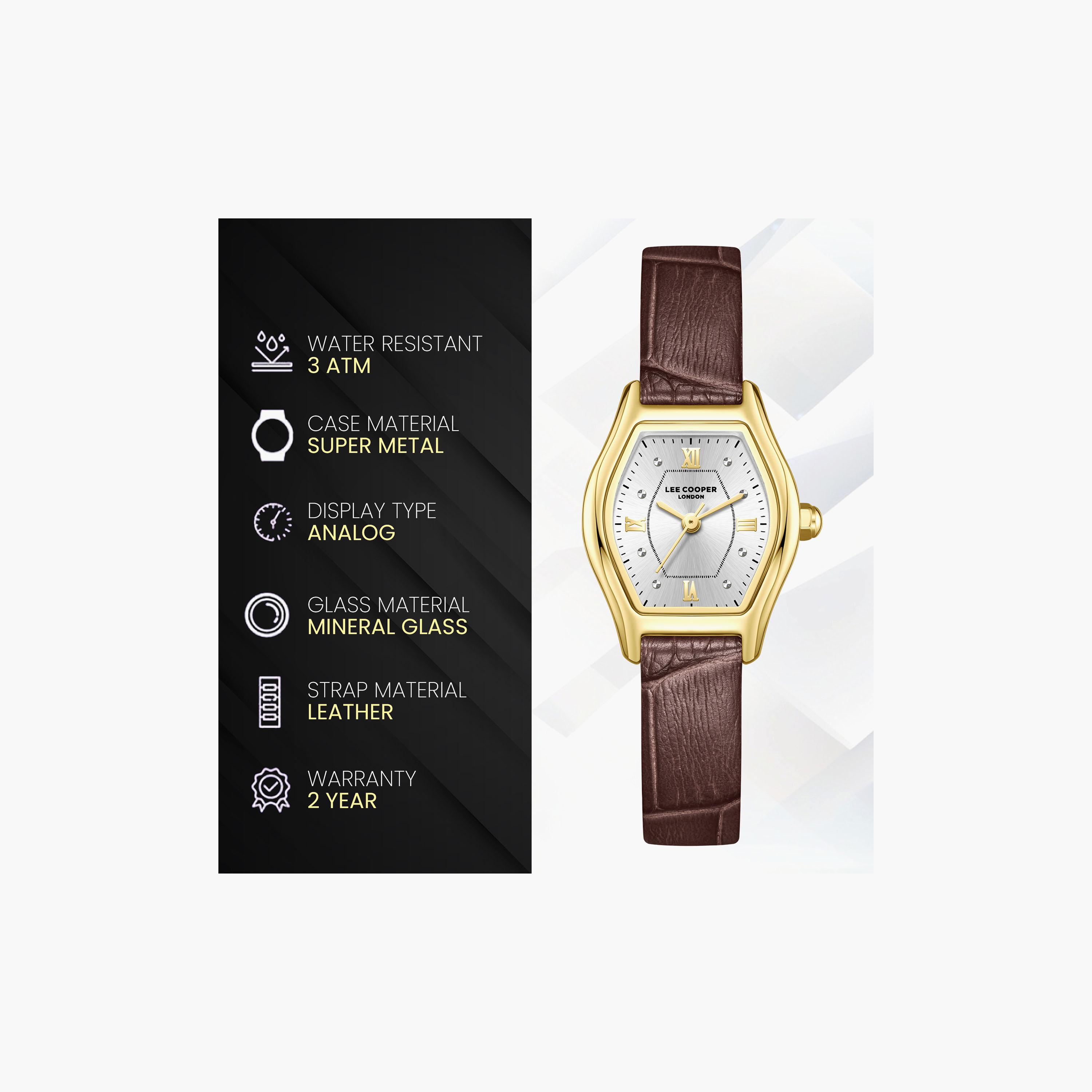 Lee Cooper Women's 29 MM Analog Silver Dial Leather Strap | LC08392-432-women-watchesandjewellery-watches-image-9