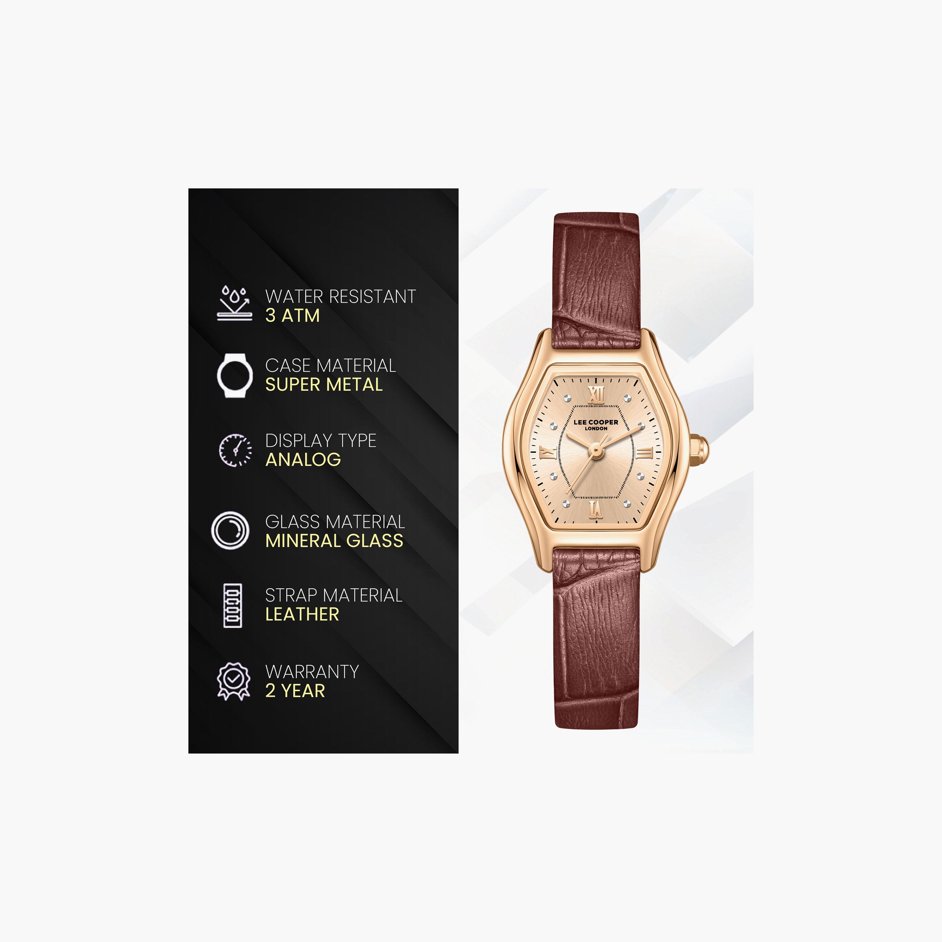 Lee Cooper Women's 29 MM Analog Grey Dial Leather Strap | LC08392-462-women-watchesandjewellery-watches-image-9