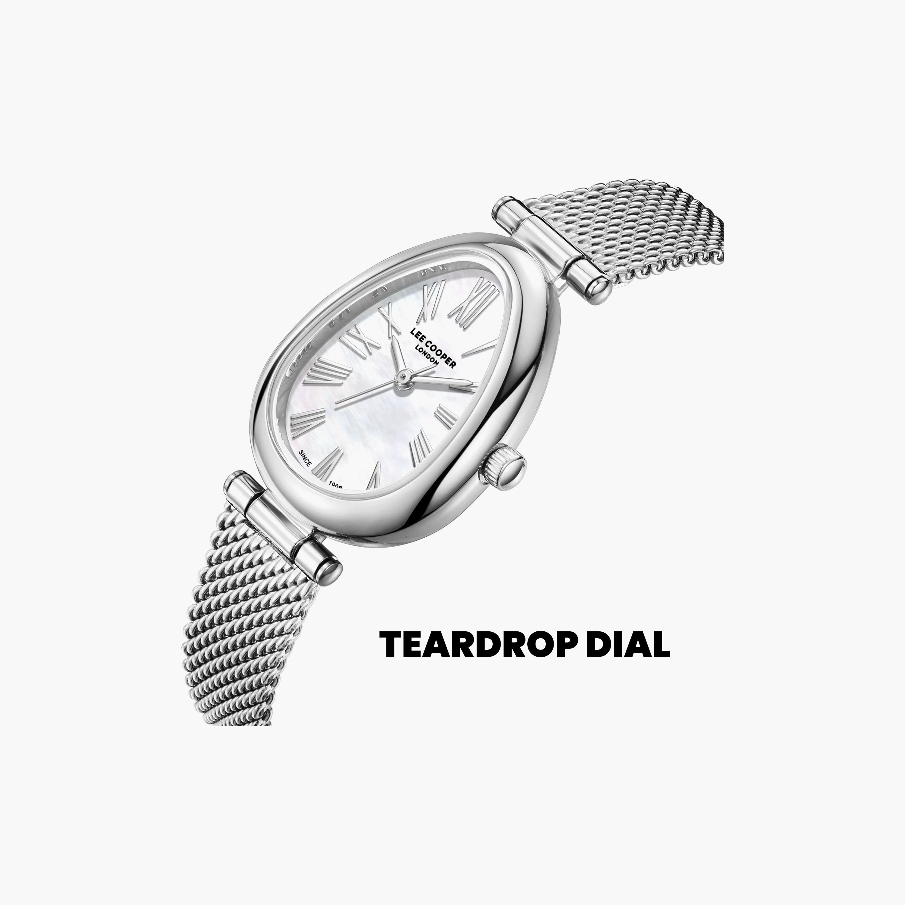 Lee Cooper Women's 23 MM Analog White Dial Mesh Strap | LC08360-320-women-watchesandjewellery-watches-image-6