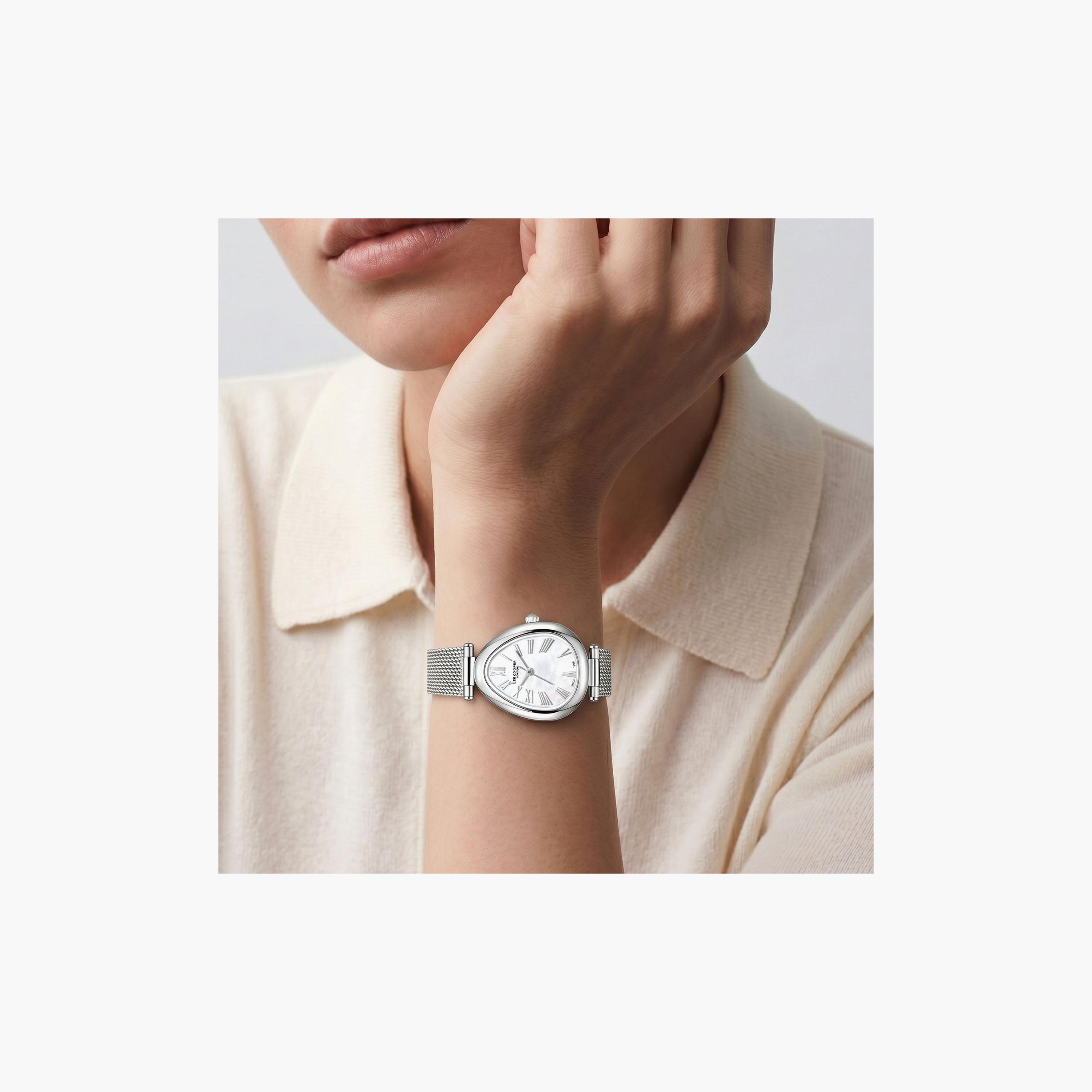 Lee Cooper Women's 23 MM Analog White Dial Mesh Strap | LC08360-320-women-watchesandjewellery-watches-image-7