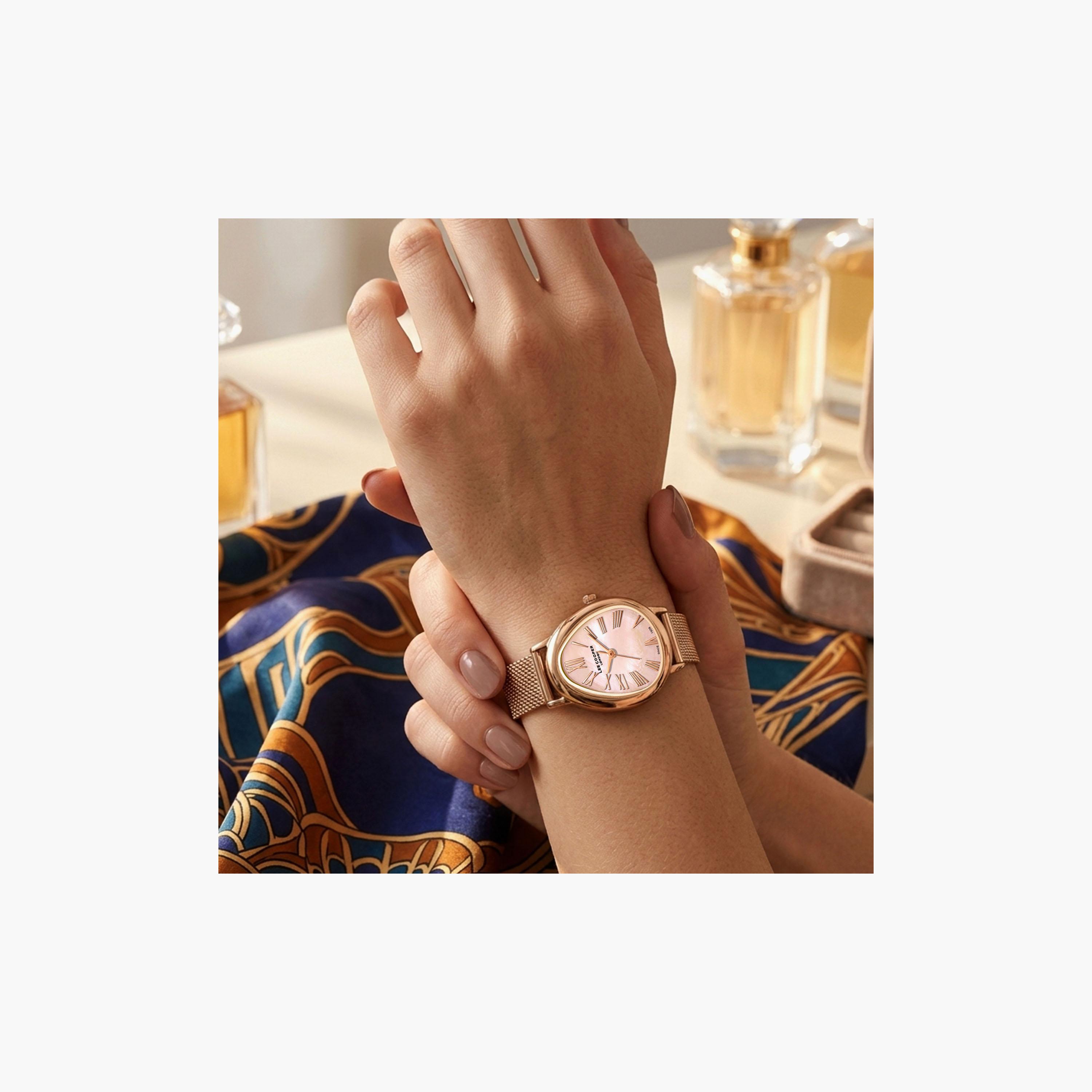 Lee Cooper Women's 23 MM Analog Multi Colour Dial Mesh Strap | LC08360-410-women-watchesandjewellery-watches-image-7