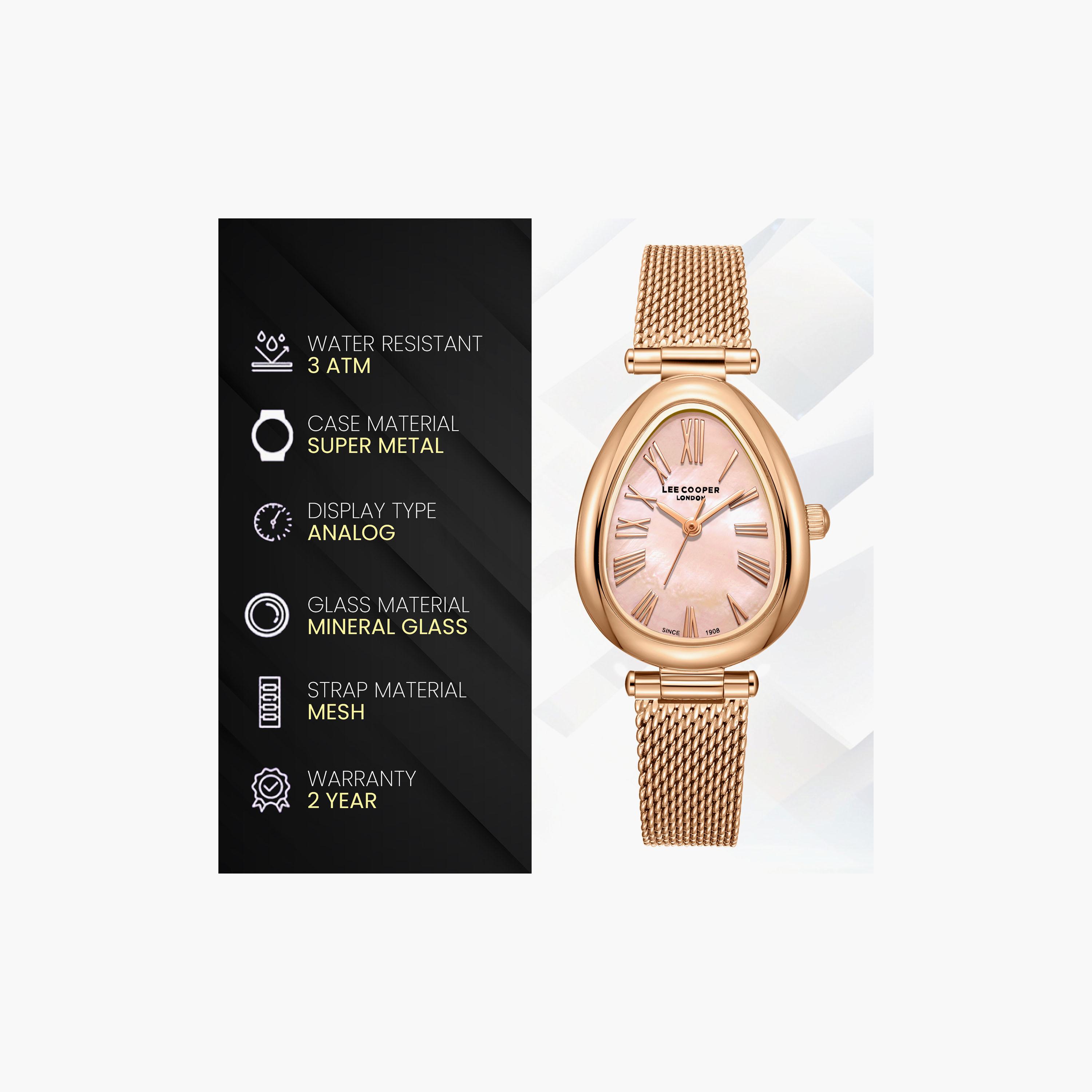 Lee Cooper Women's 23 MM Analog Multi Colour Dial Mesh Strap | LC08360-410-women-watchesandjewellery-watches-image-9