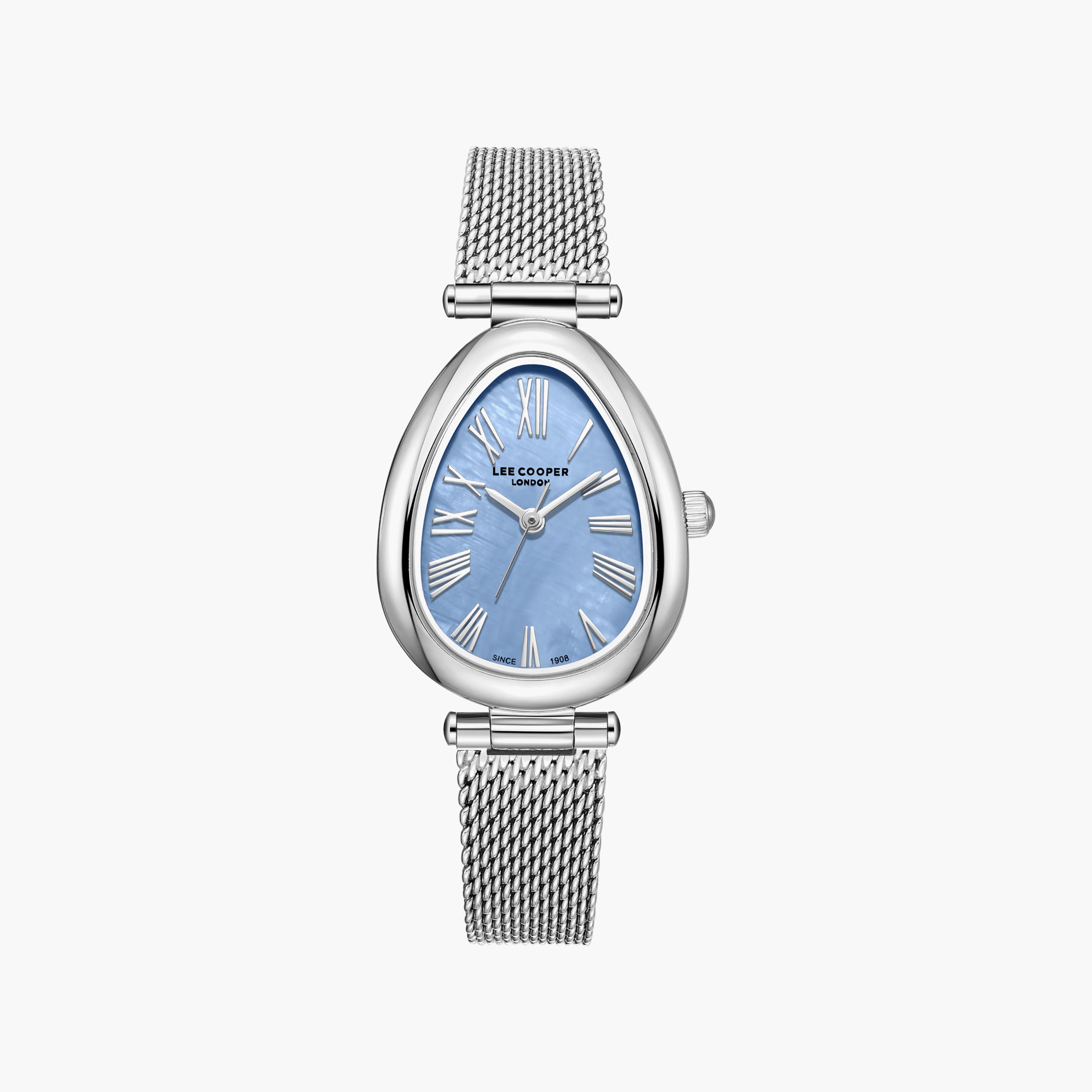Lee Cooper Women's 23 MM Analog Blue Dial Mesh Strap | LC08360-300-women-watchesandjewellery-watches-image-1