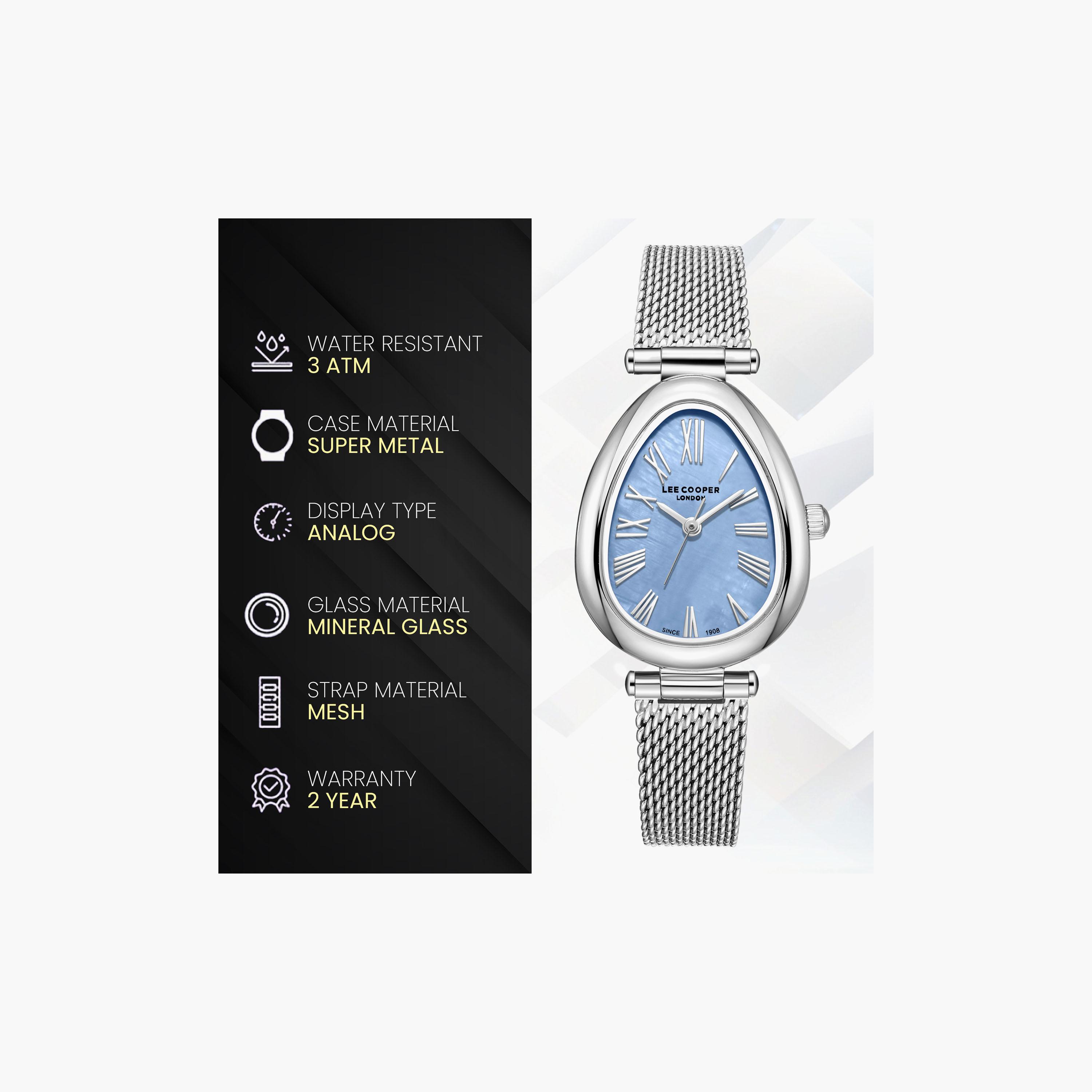 Lee Cooper Women's 23 MM Analog Blue Dial Mesh Strap | LC08360-300-women-watchesandjewellery-watches-image-9