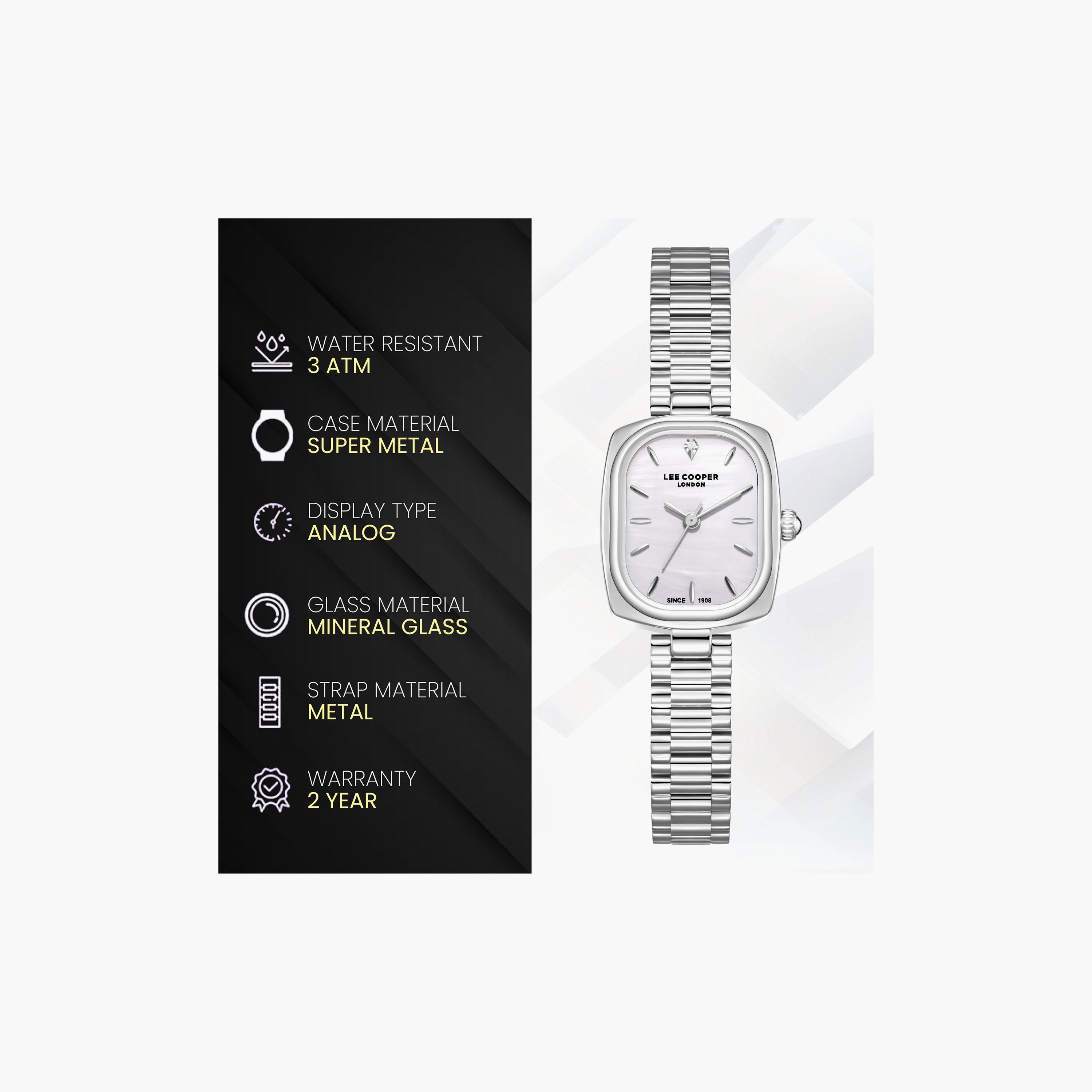 Lee Cooper Women's 32 MM Analog White Dial Metal Strap | LC08347-320-women-watchesandjewellery-watches-image-9