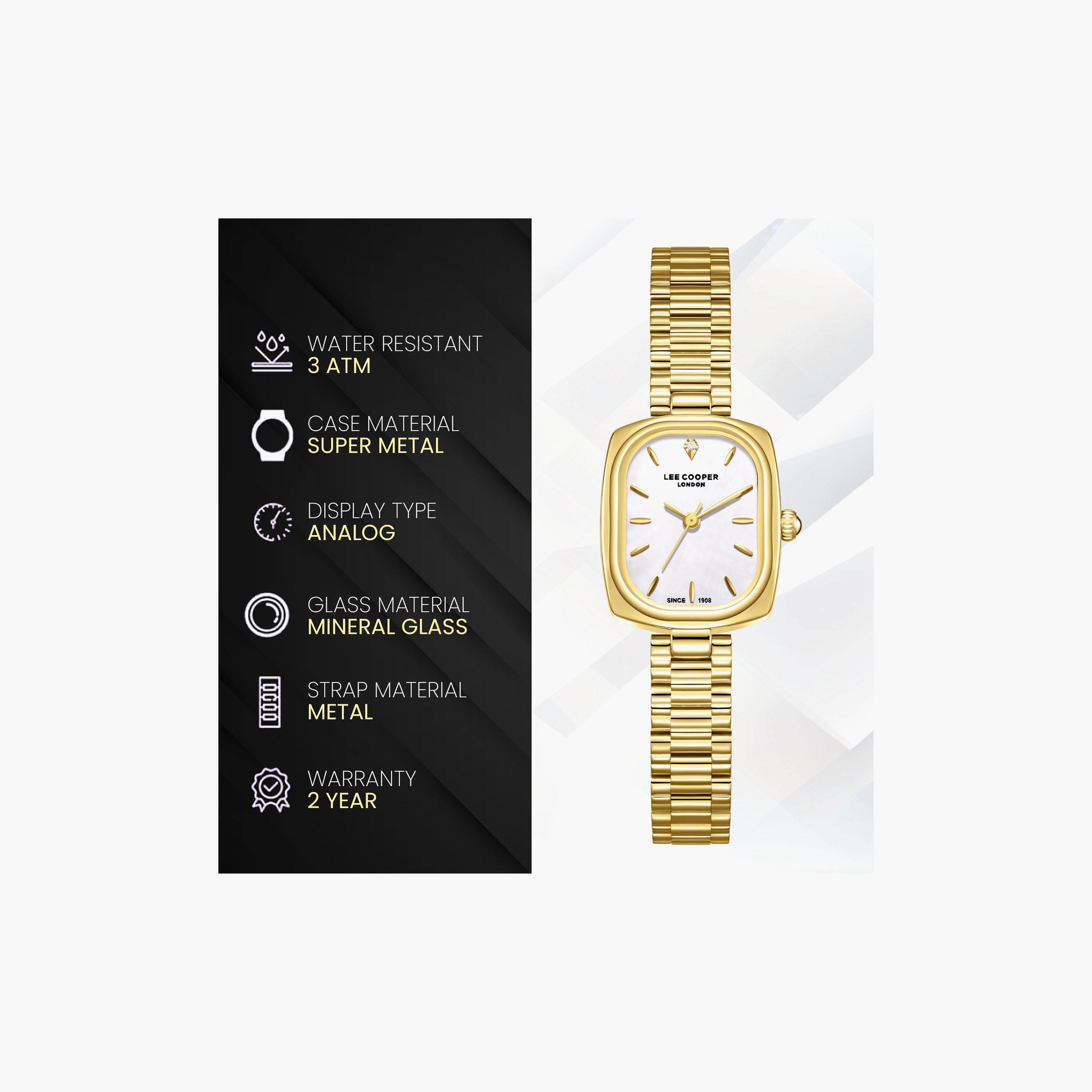 Lee Cooper Women's 32 MM Analog White Dial Metal Strap | LC08347-120-women-watchesandjewellery-watches-image-9