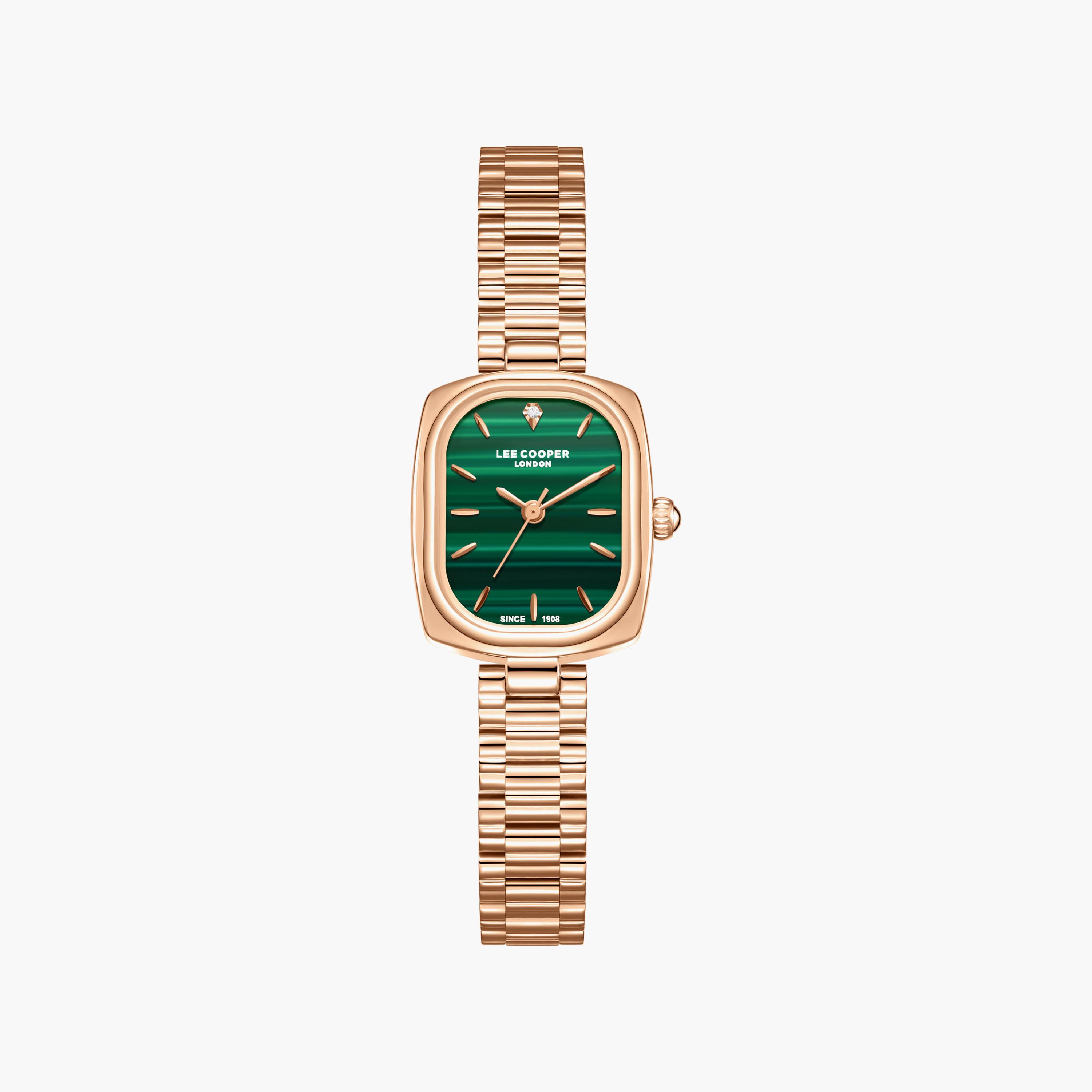 Lee Cooper Women's 32 MM Analog Green Dial Metal Strap | LC08347-470-women-watchesandjewellery-watches-image-1