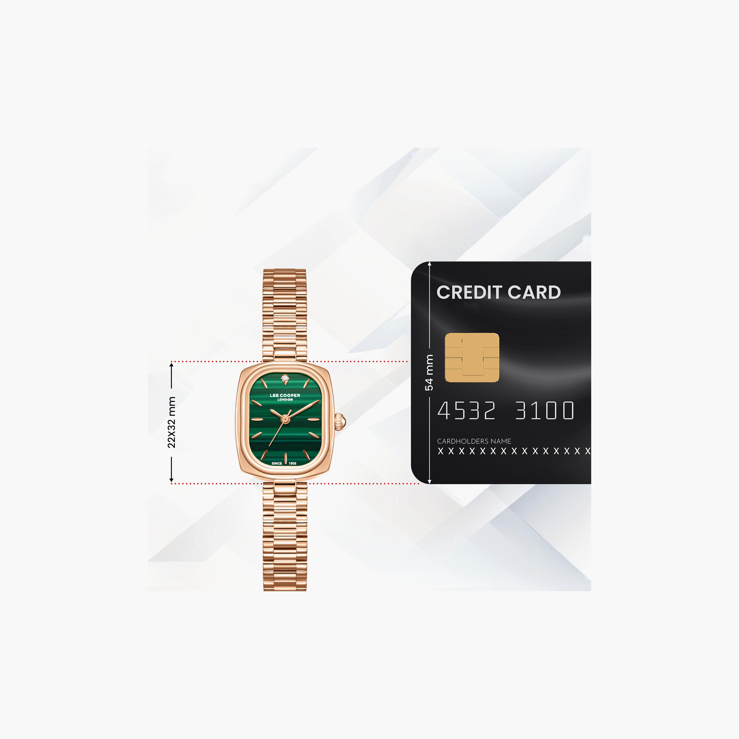 Lee Cooper Women's 32 MM Analog Green Dial Metal Strap | LC08347-470-women-watchesandjewellery-watches-image-10