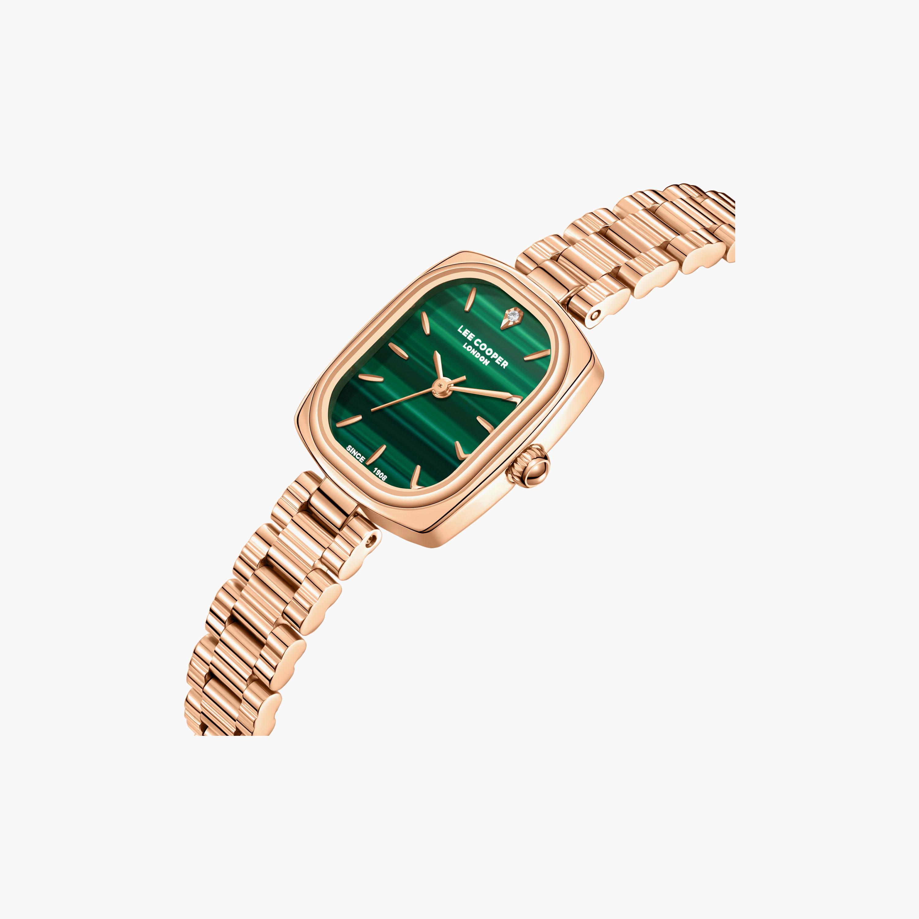 Lee Cooper Women's 32 MM Analog Green Dial Metal Strap | LC08347-470-women-watchesandjewellery-watches-image-3