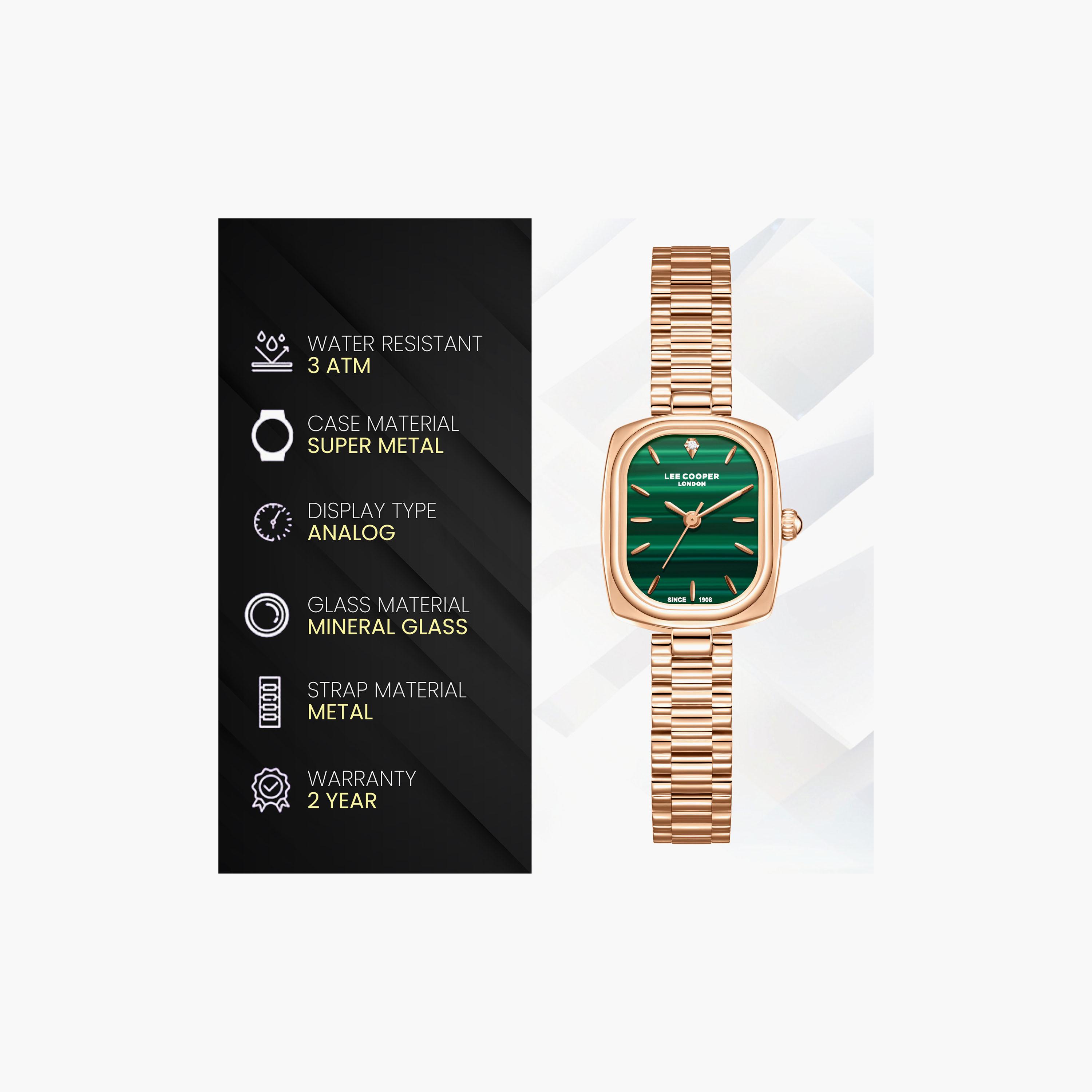 Lee Cooper Women's 32 MM Analog Green Dial Metal Strap | LC08347-470-women-watchesandjewellery-watches-image-9