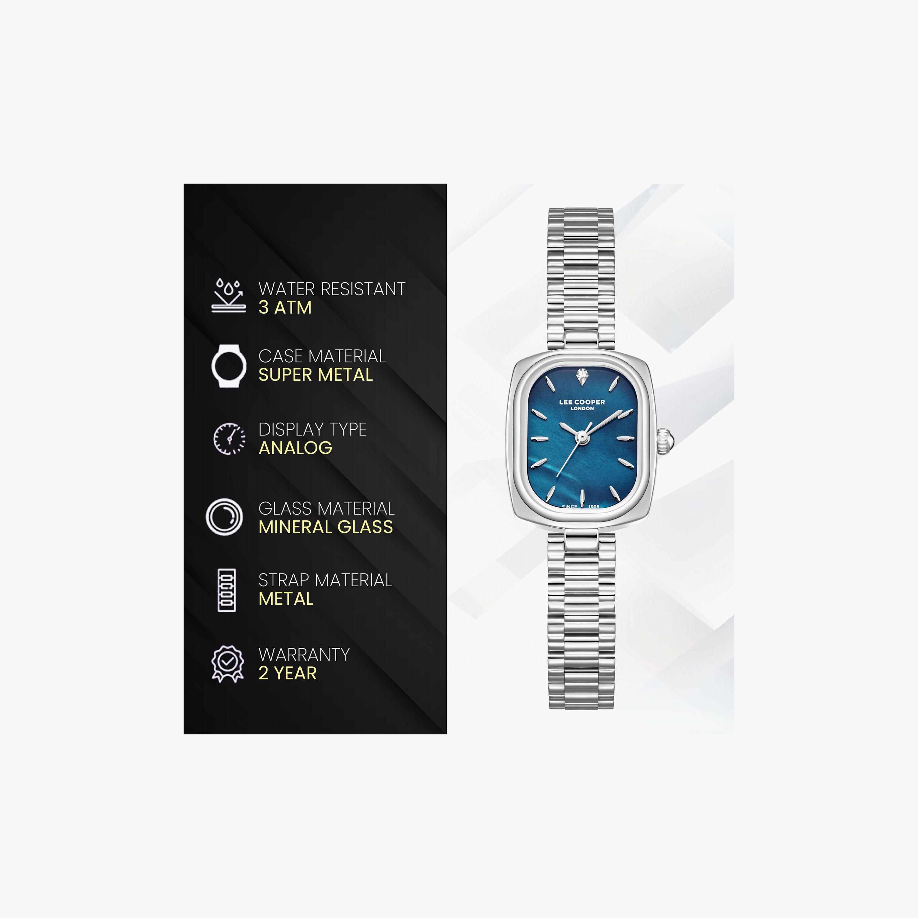 Lee Cooper Women's 32 MM Analog Blue Dial Metal Strap | LC08347-390-women-watchesandjewellery-watches-image-9