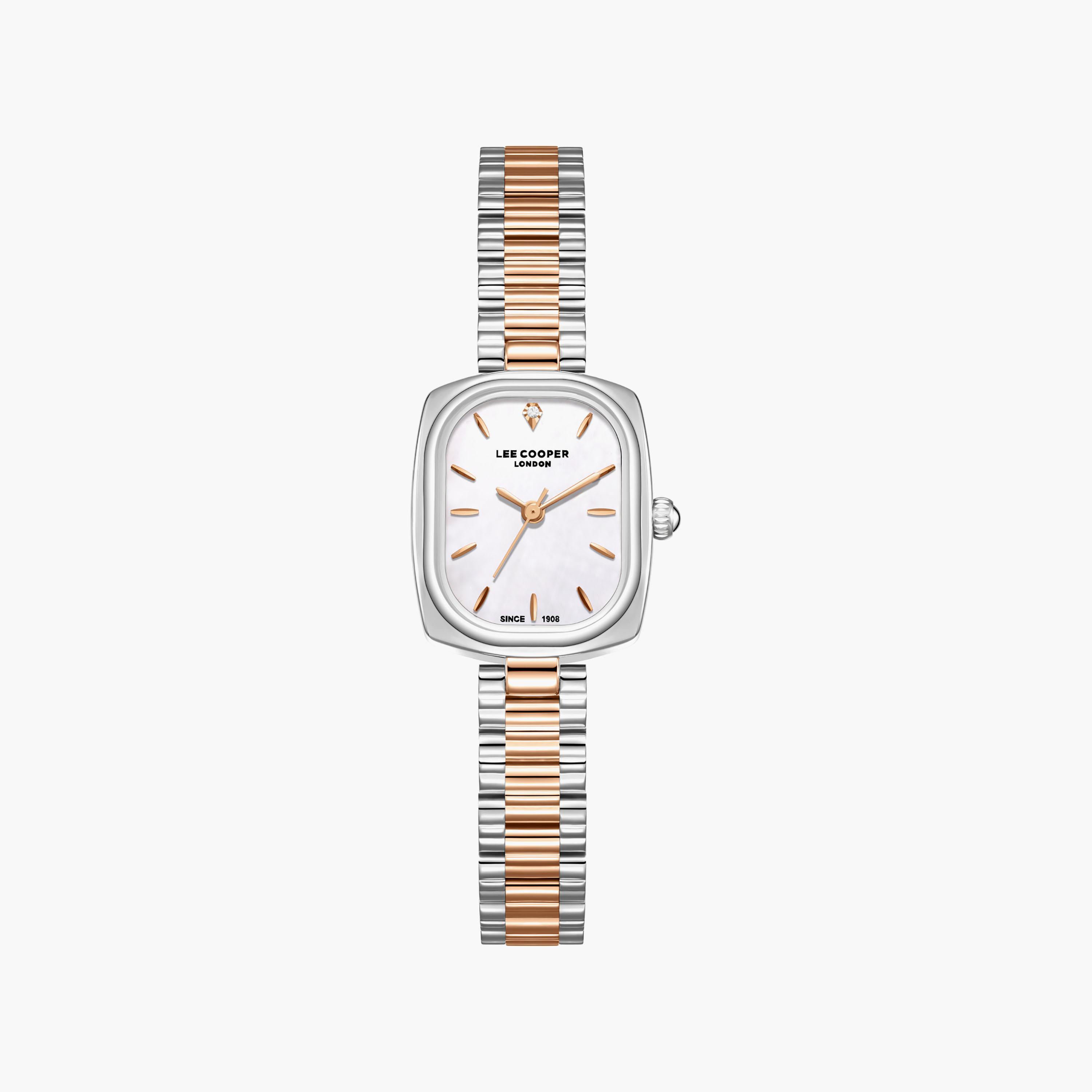 Lee Cooper Women's 32 MM Analog White Dial Metal Strap | LC08347-520-women-watchesandjewellery-watches-image-1