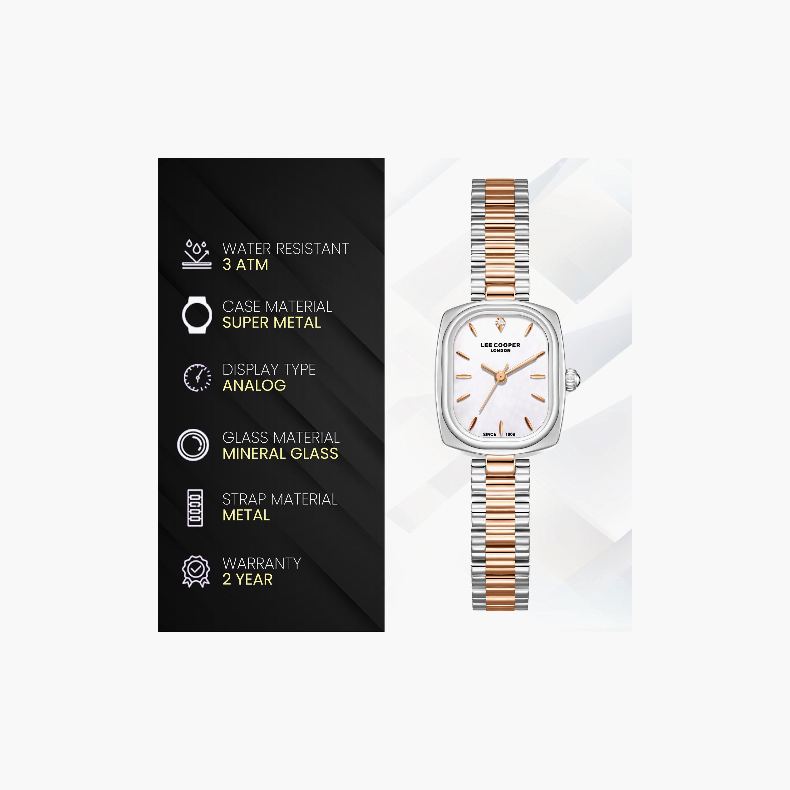 Lee Cooper Women's 32 MM Analog White Dial Metal Strap | LC08347-520-women-watchesandjewellery-watches-image-9