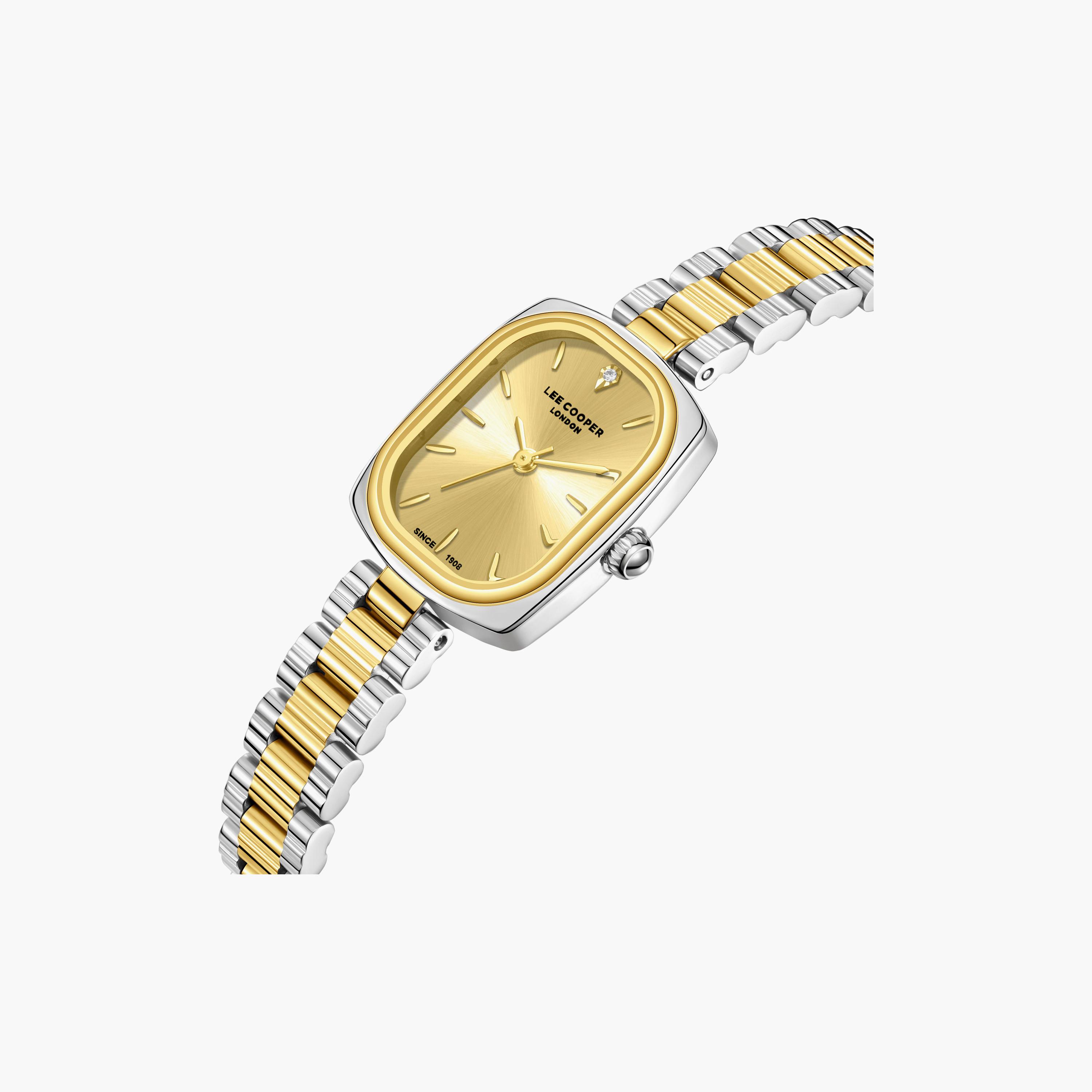 Lee Cooper Women's 32 MM Analog Gold Dial Metal Strap | LC08347-210-women-watchesandjewellery-watches-image-3
