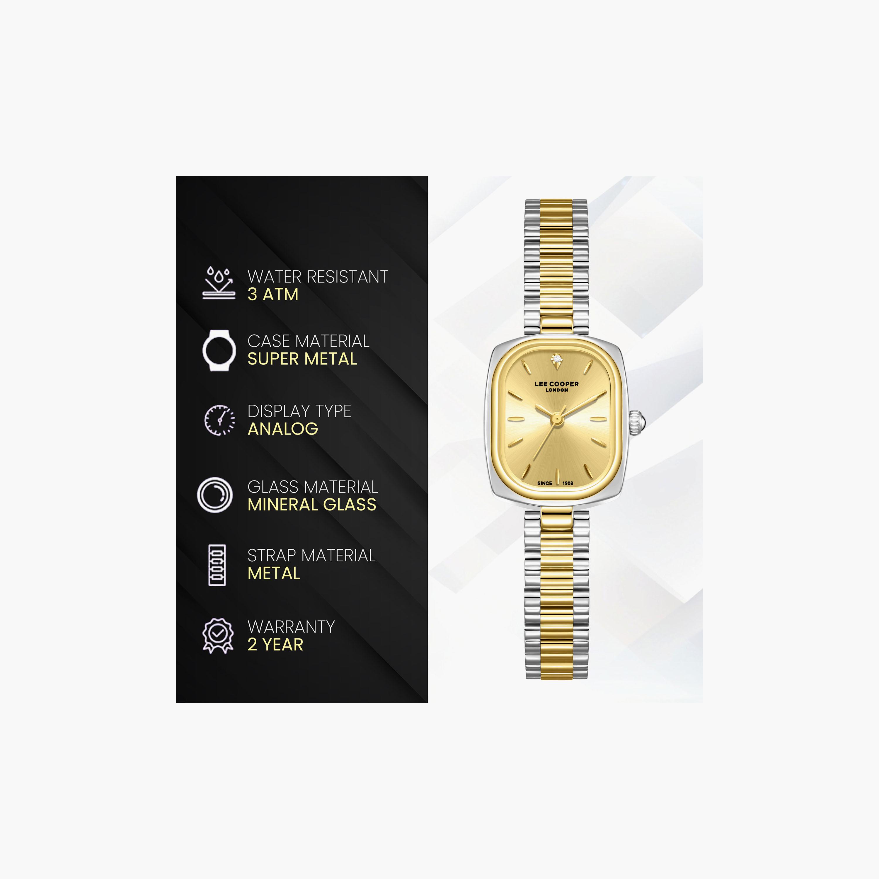 Lee Cooper Women's 32 MM Analog Gold Dial Metal Strap | LC08347-210-women-watchesandjewellery-watches-image-9