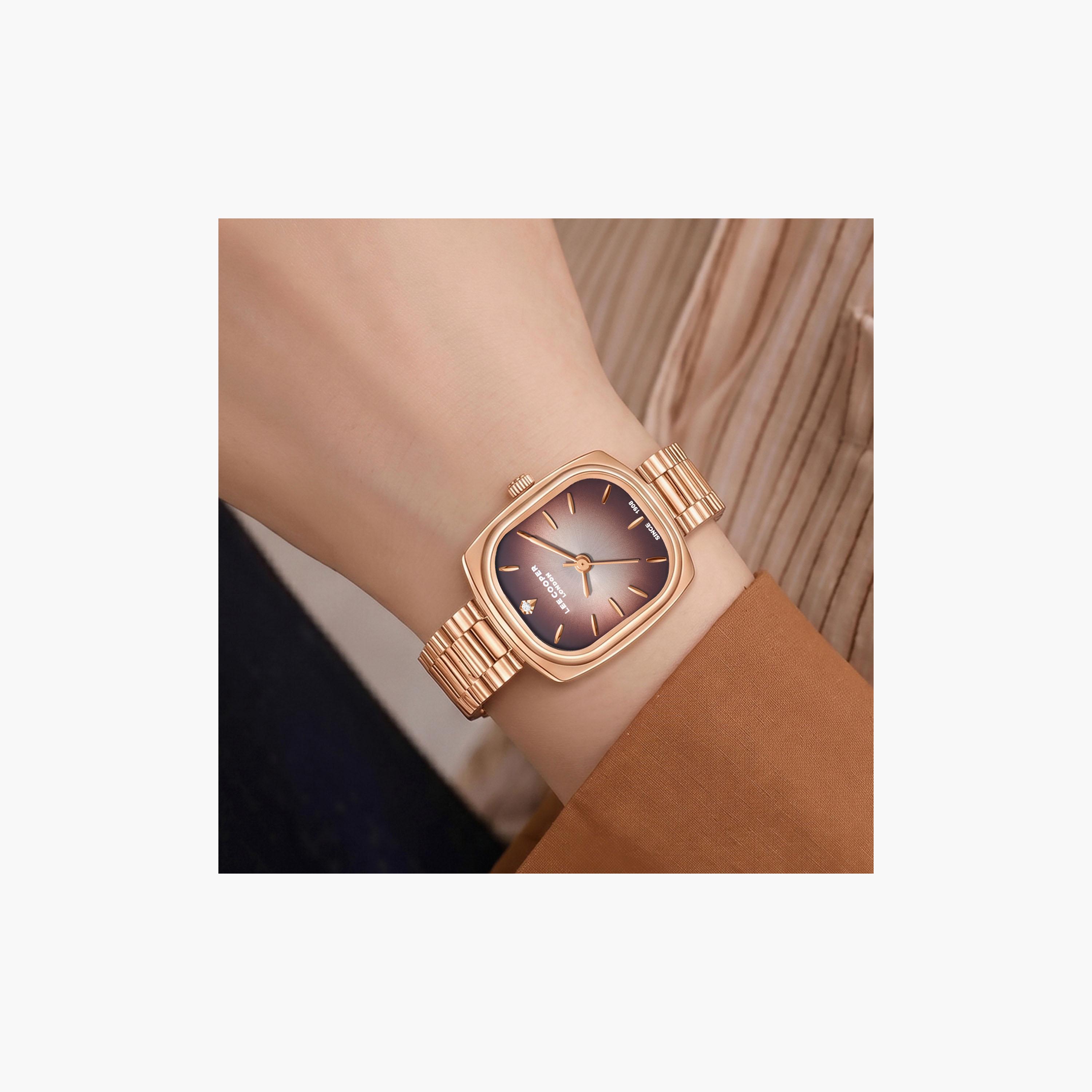 Lee Cooper Women's 32 MM Analog Brown Dial Metal Strap | LC08347-440-women-watchesandjewellery-watches-image-7