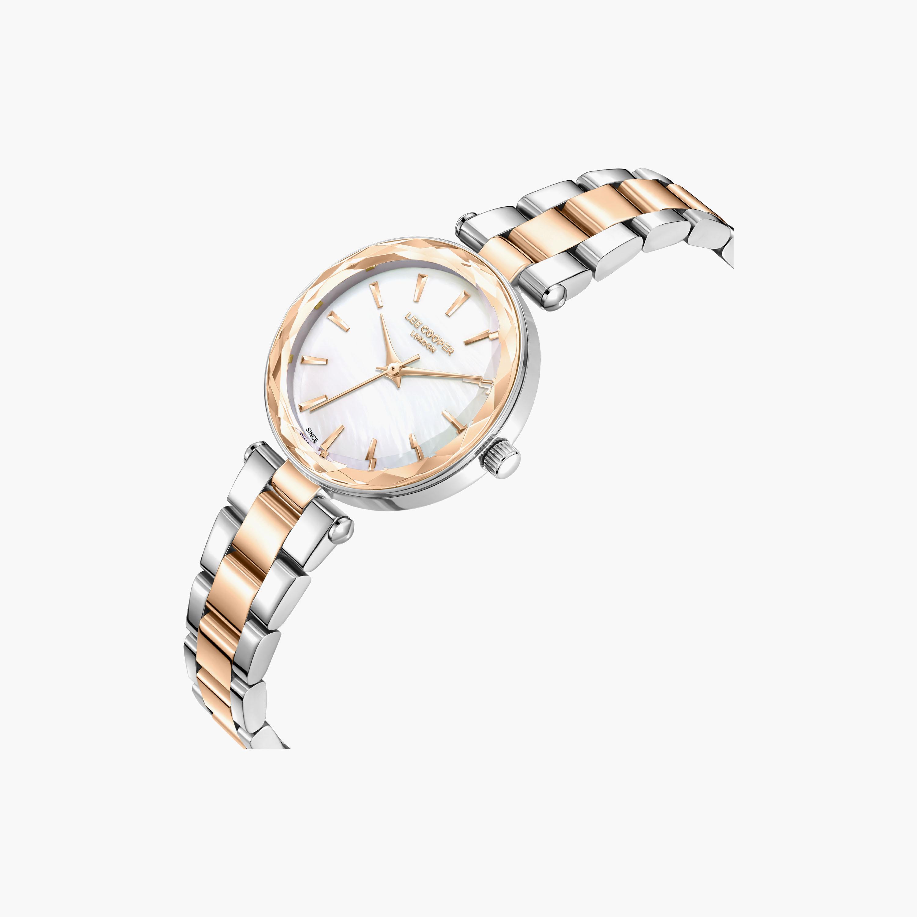 Lee Cooper Women's 28 MM Analog White Dial Metal Strap | LC08365-520-women-watchesandjewellery-watches-image-3