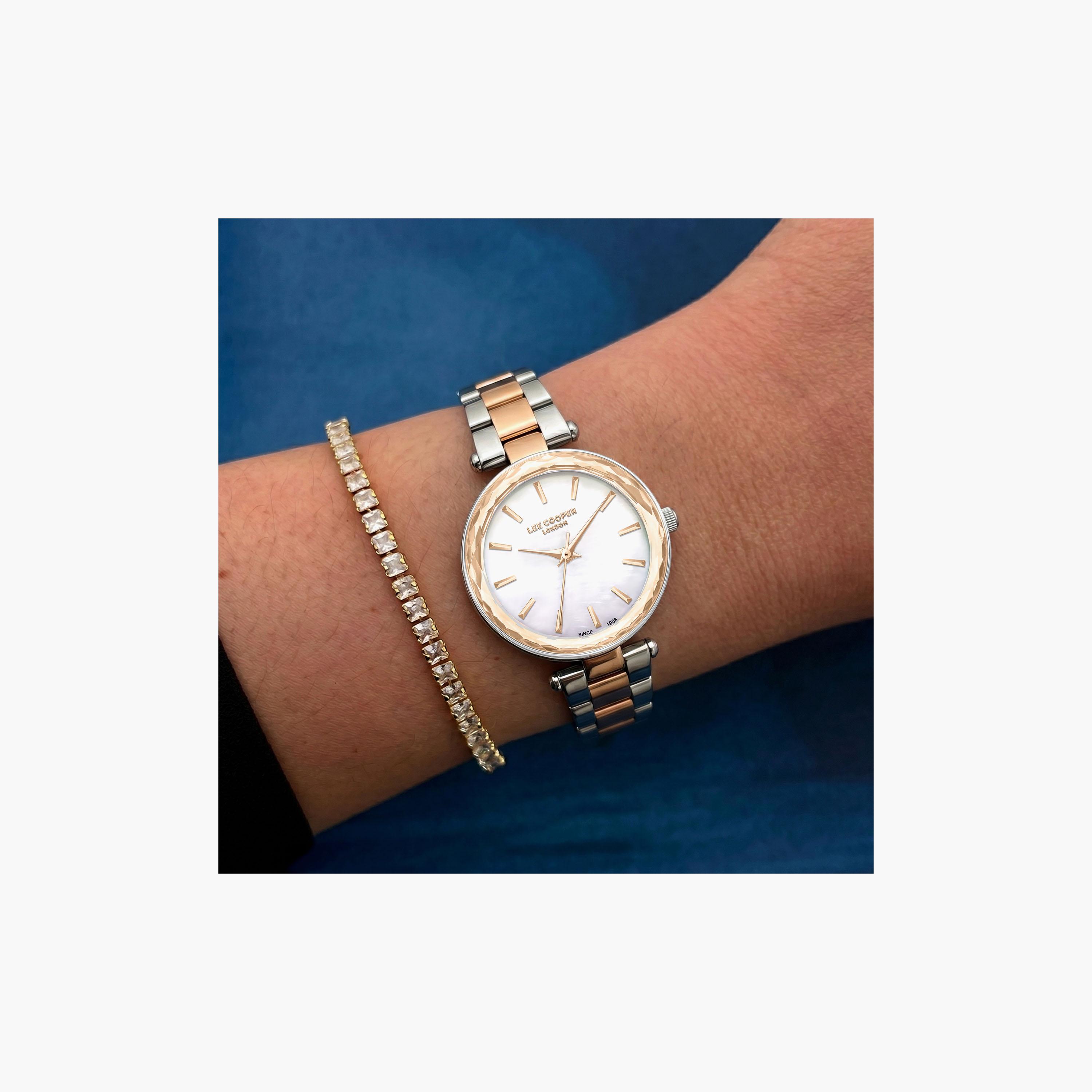Lee Cooper Women's 28 MM Analog White Dial Metal Strap | LC08365-520-women-watchesandjewellery-watches-image-7