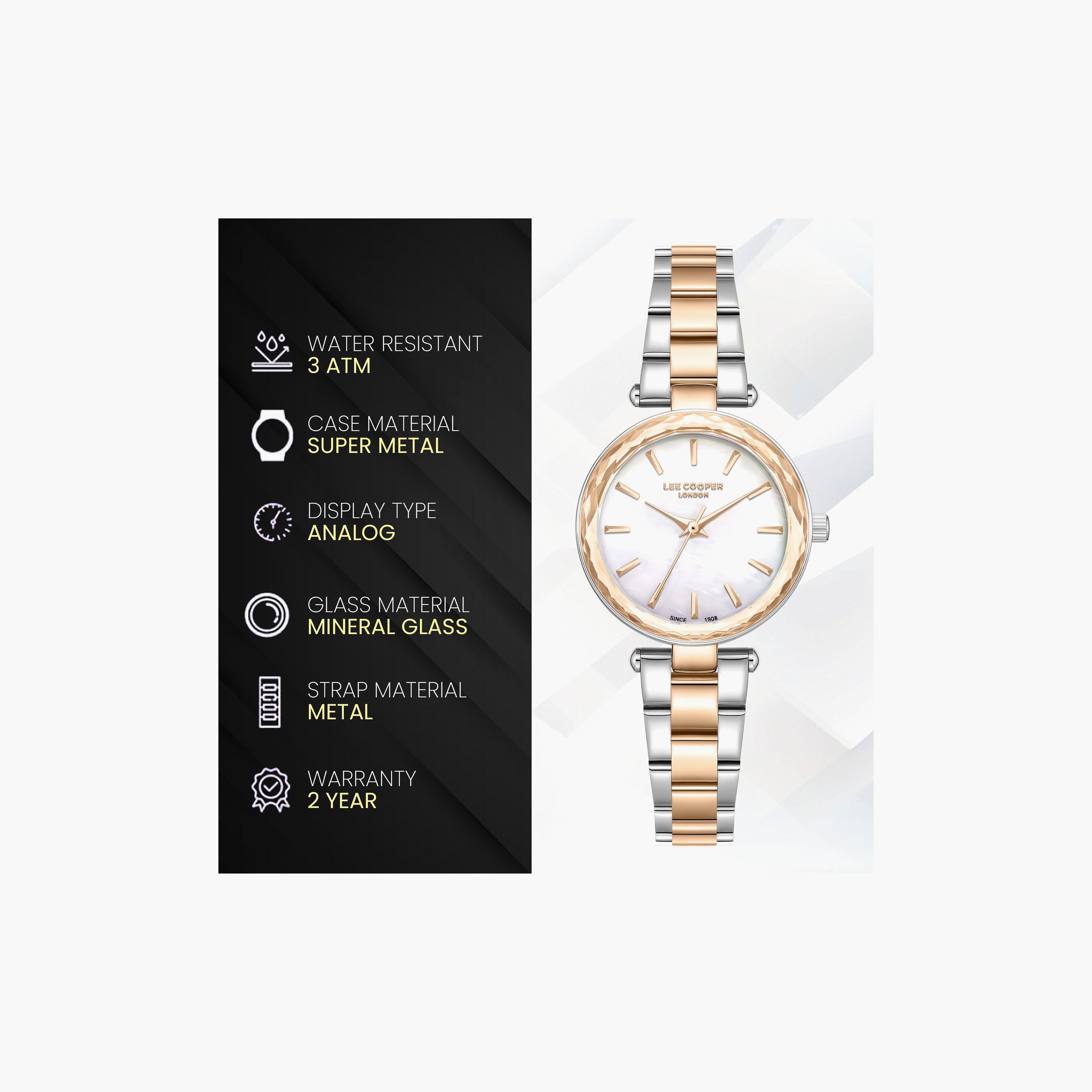 Lee Cooper Women's 28 MM Analog White Dial Metal Strap | LC08365-520-women-watchesandjewellery-watches-image-9