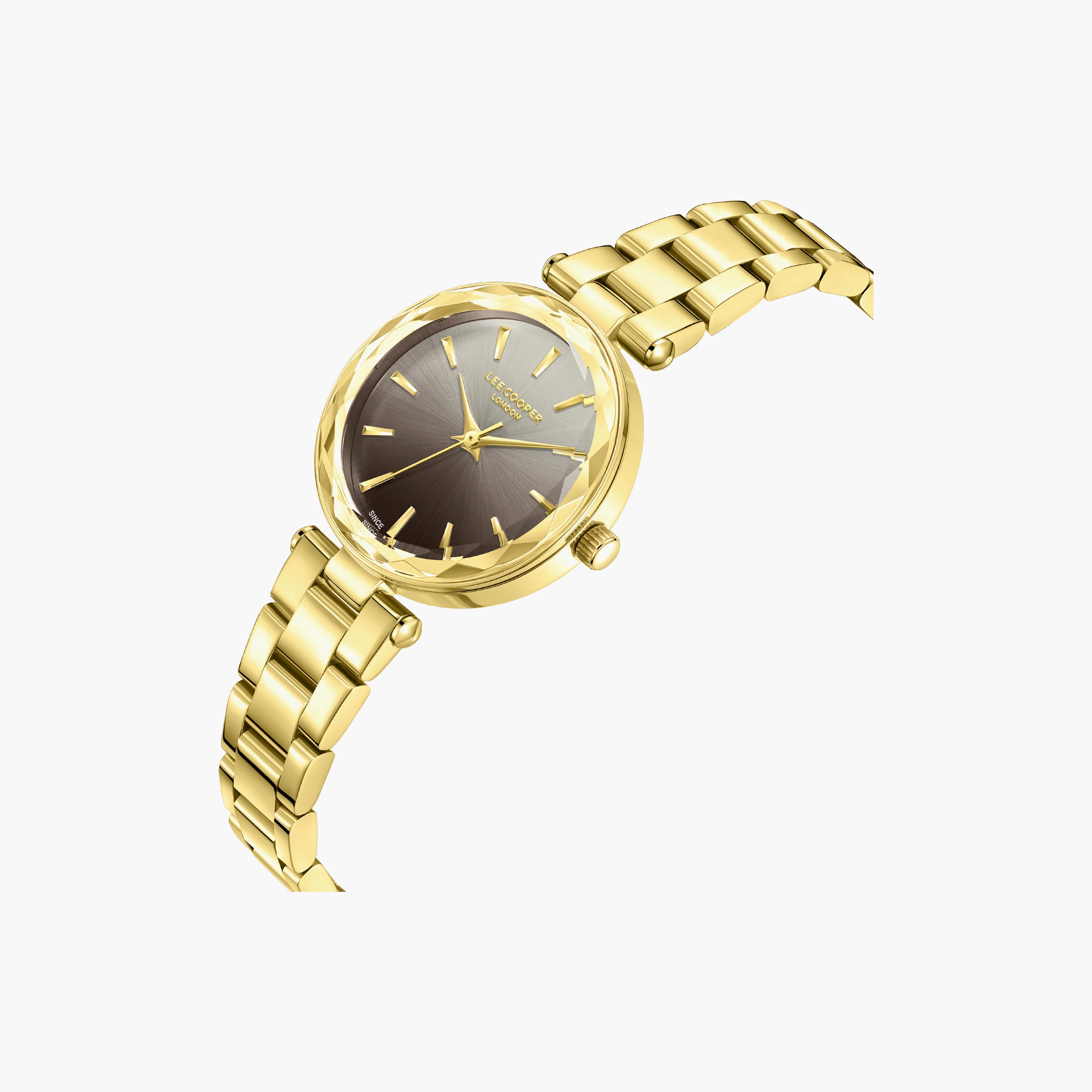 Lee Cooper Women's 28 MM Analog Brown Dial Metal Strap | LC08365-140-women-watchesandjewellery-watches-image-3