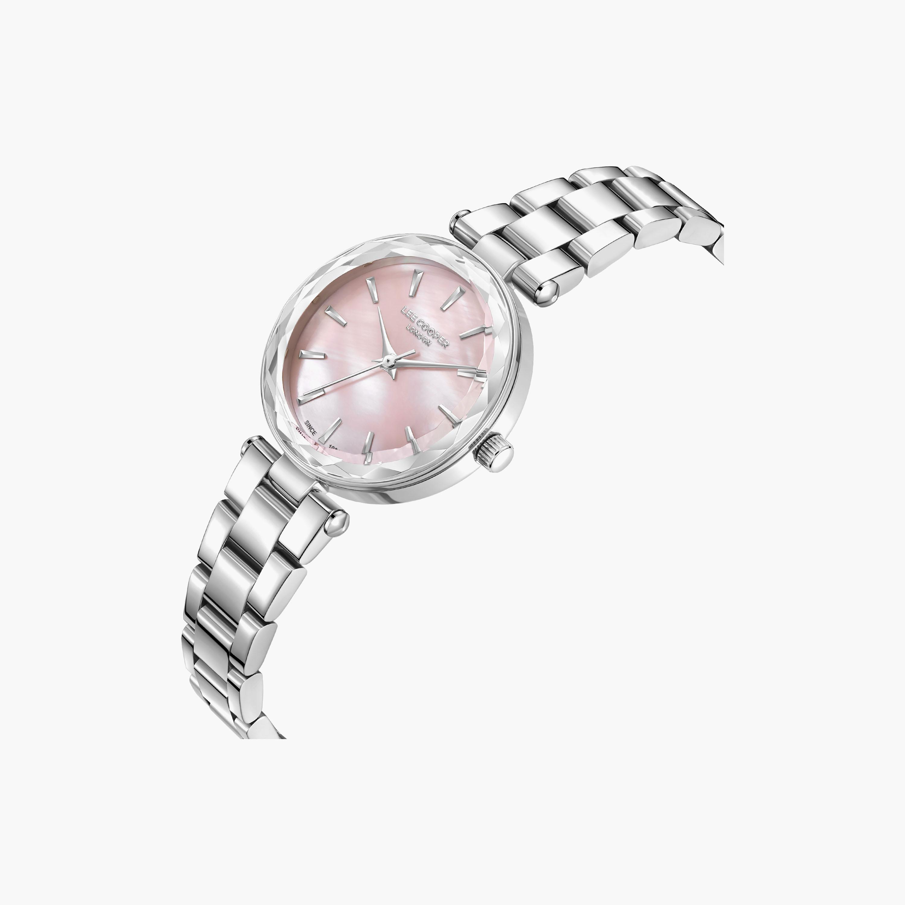 Lee Cooper Women's 28 MM Analog Purple Dial Metal Strap | LC08365-380-women-watchesandjewellery-watches-image-3
