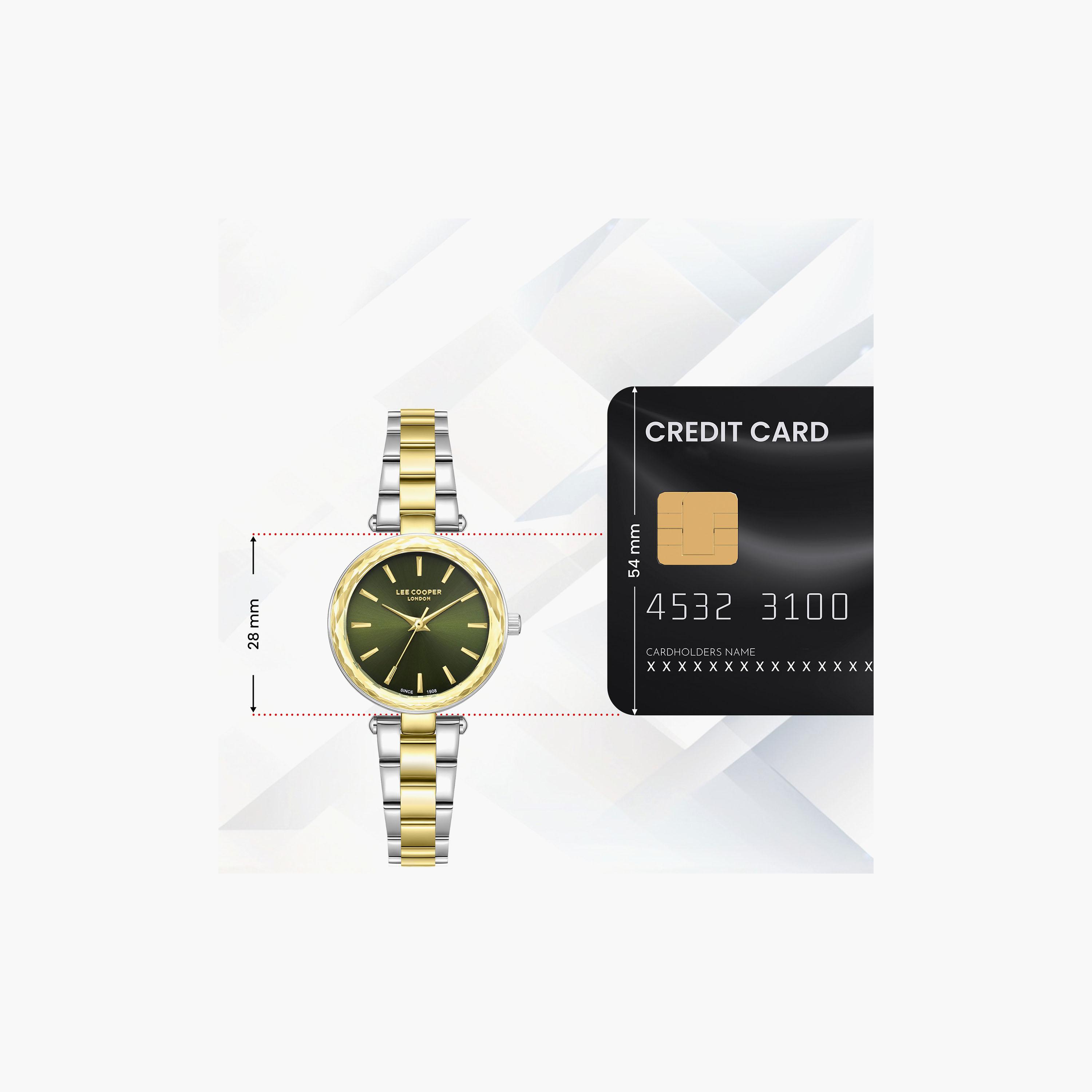Lee Cooper Women's 28 MM Analog Green Dial Metal Strap | LC08365-270-women-watchesandjewellery-watches-image-10