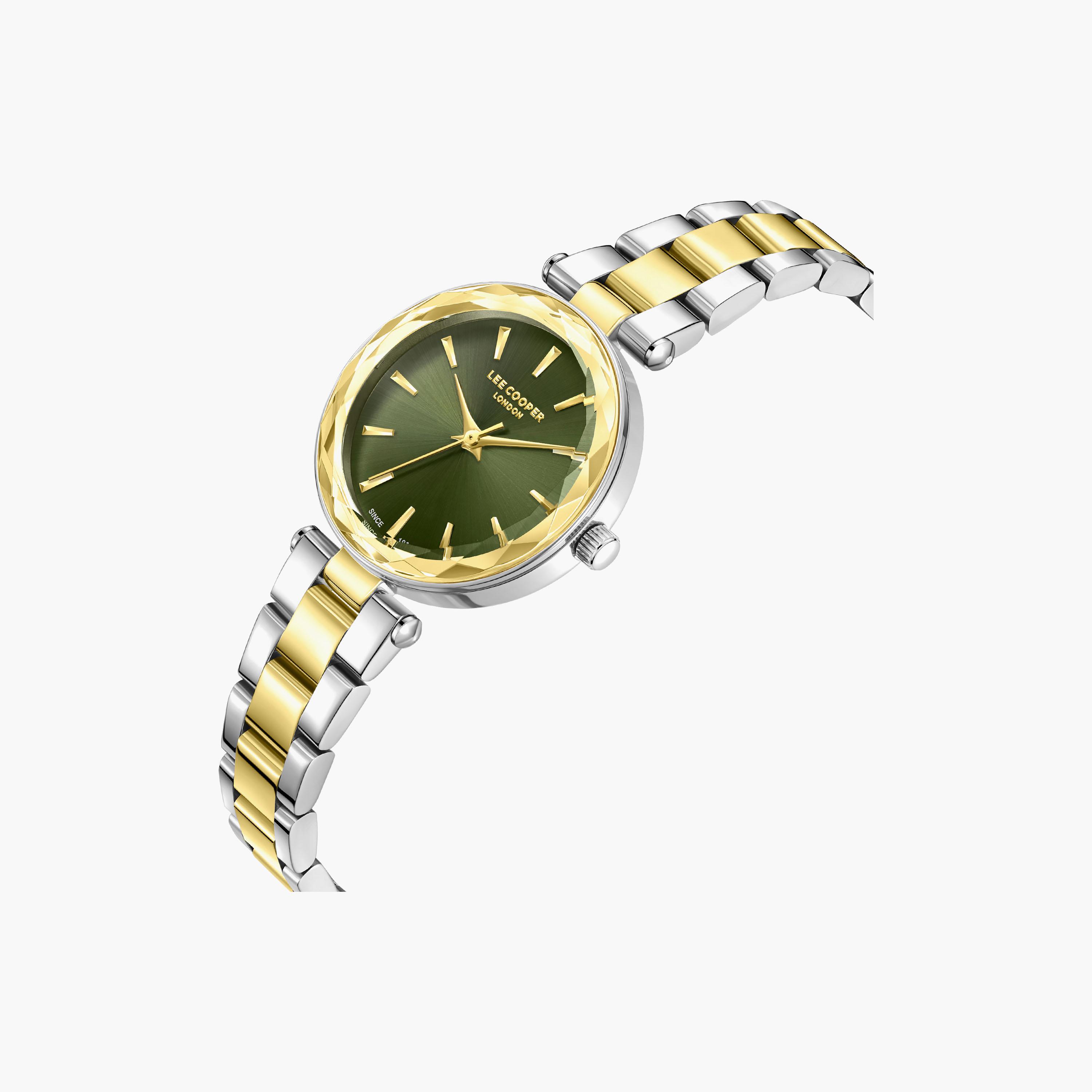 Lee Cooper Women's 28 MM Analog Green Dial Metal Strap | LC08365-270-women-watchesandjewellery-watches-image-3