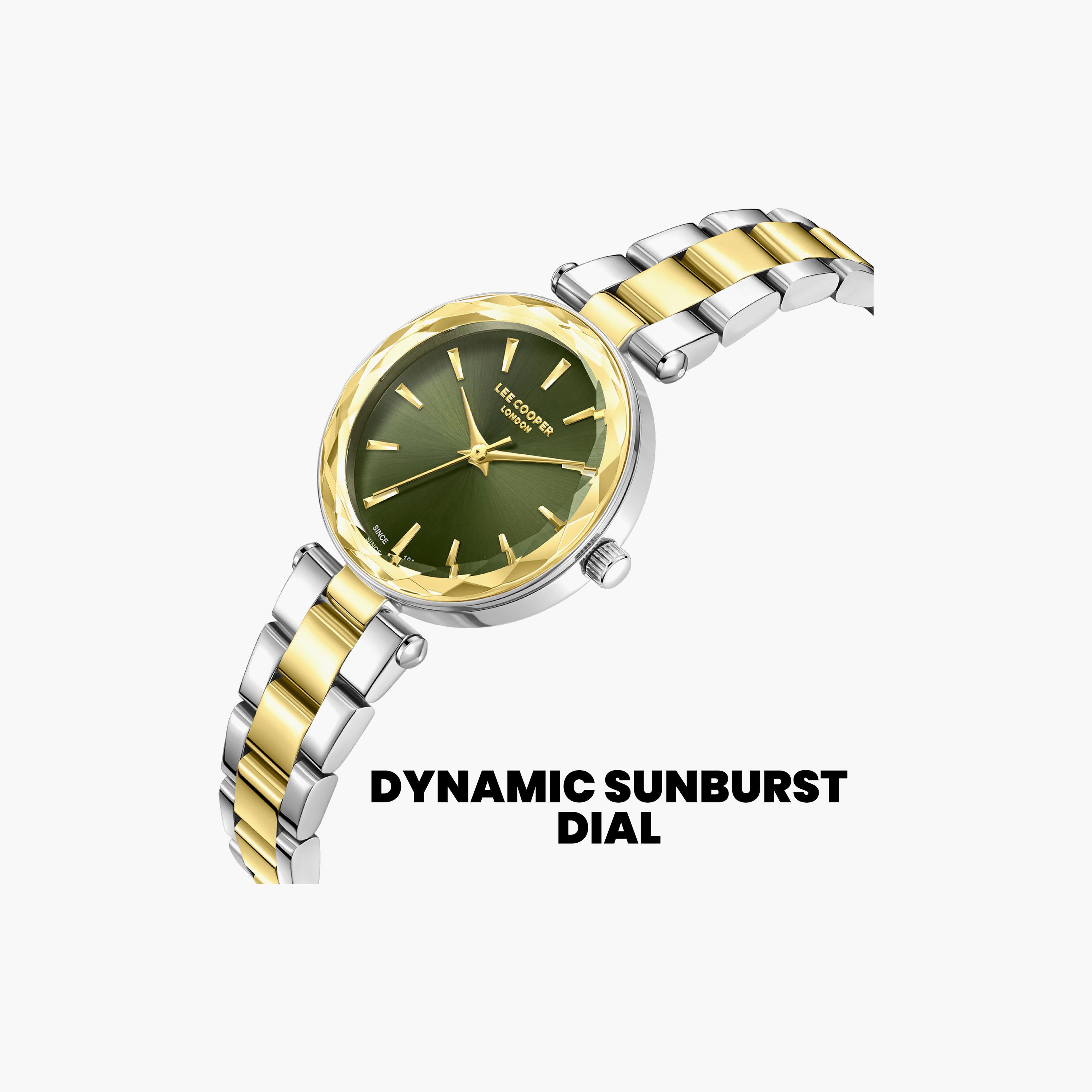 Lee Cooper Women's 28 MM Analog Green Dial Metal Strap | LC08365-270-women-watchesandjewellery-watches-image-6