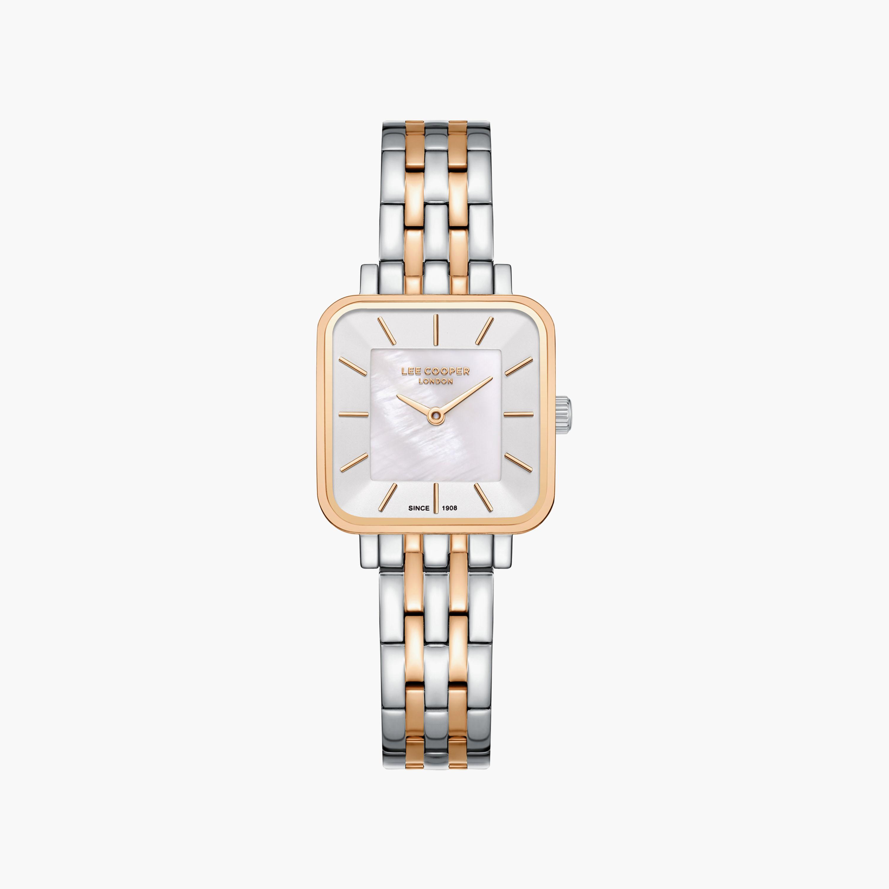 Lee Cooper Women's 32 MM Analog White Dial Metal Strap | LC08380-530-women-watchesandjewellery-watches-image-1
