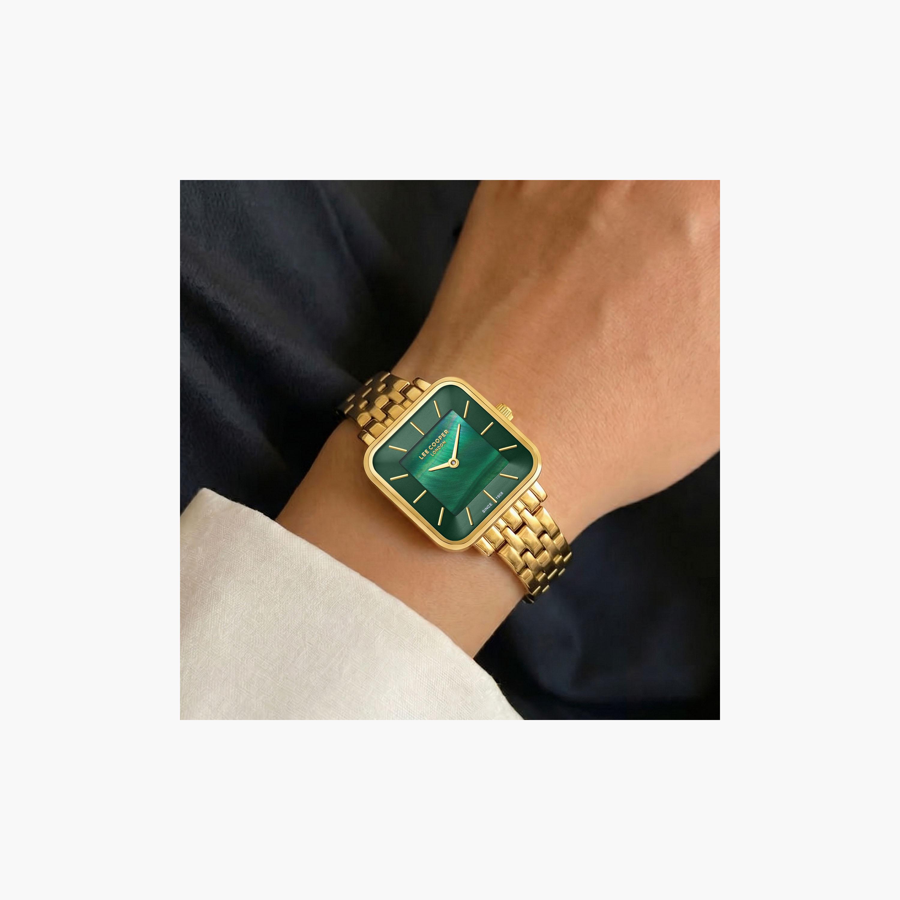 Lee Cooper Women's 32 MM Analog Green Dial Metal Strap | LC08380-170-women-watchesandjewellery-watches-image-7
