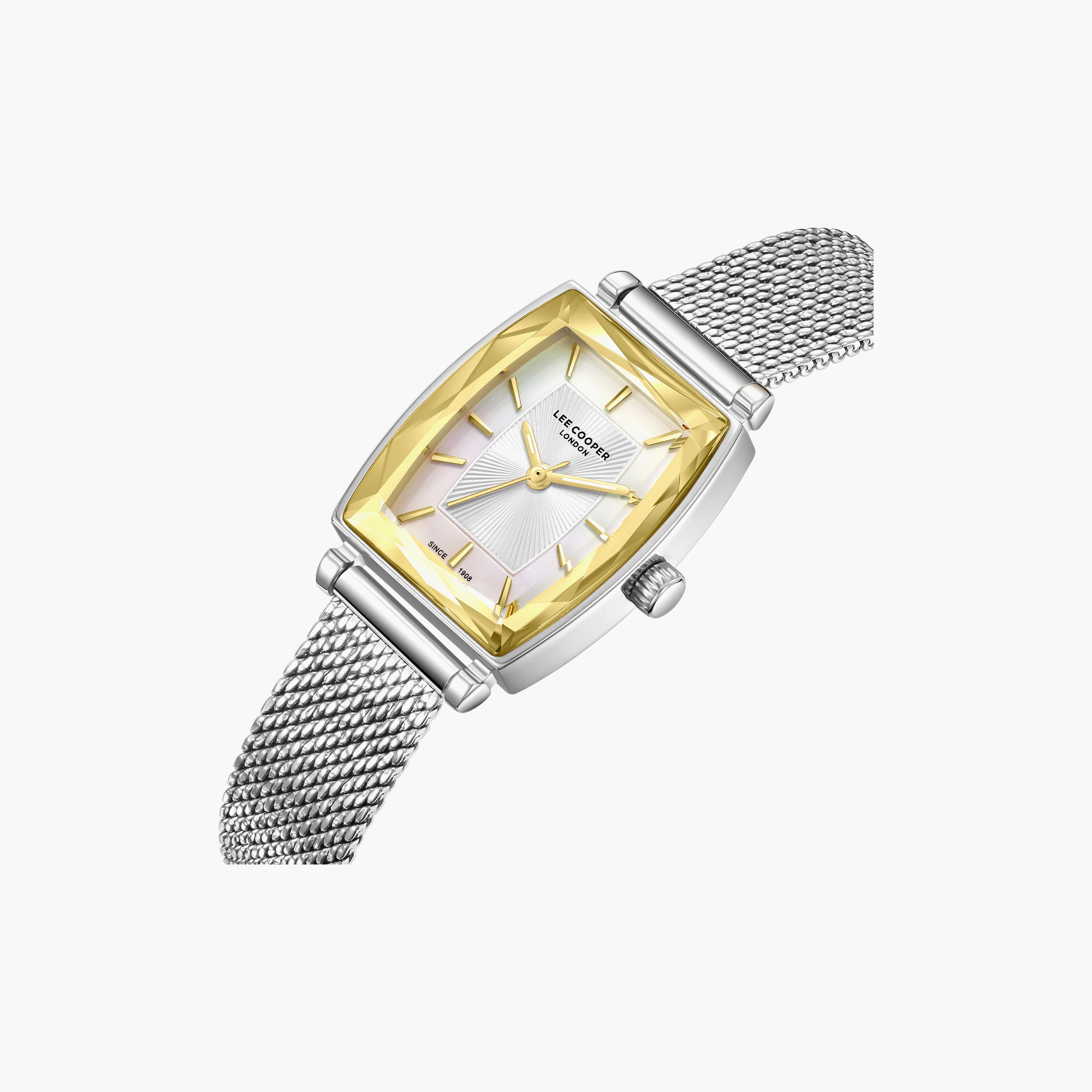 Lee Cooper Women's 33 MM Analog White Dial Mesh Strap | LC08404-220-women-watchesandjewellery-watches-image-3