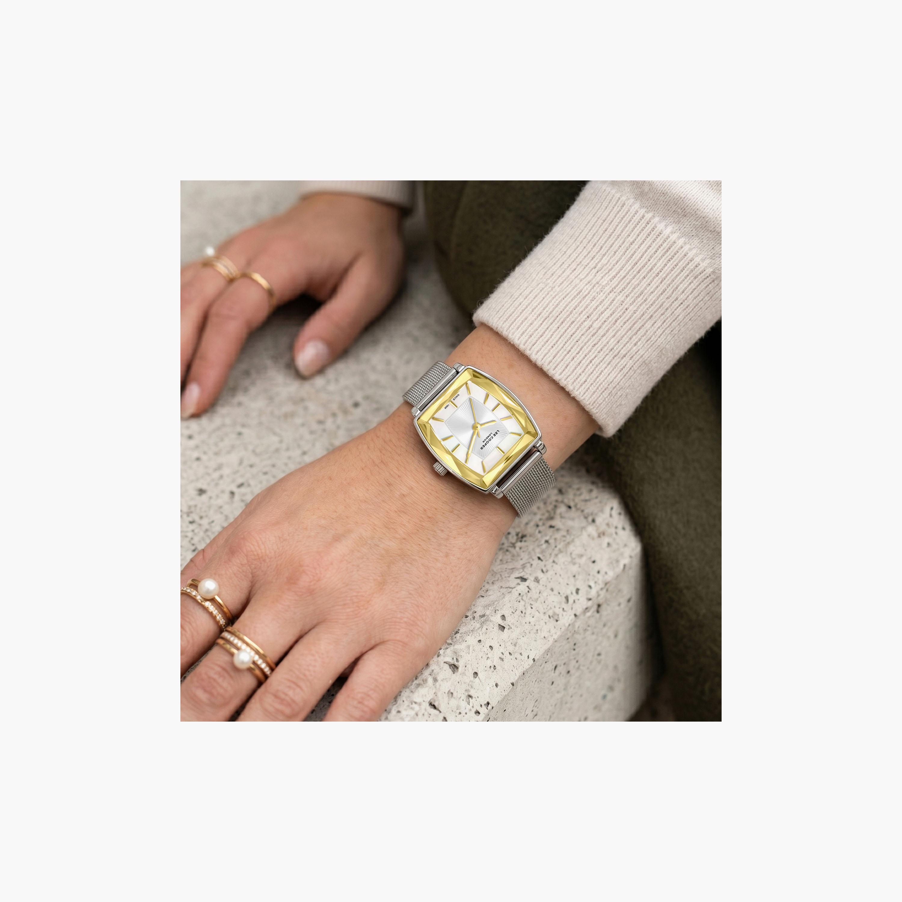 Lee Cooper Women's 33 MM Analog White Dial Mesh Strap | LC08404-220-women-watchesandjewellery-watches-image-7