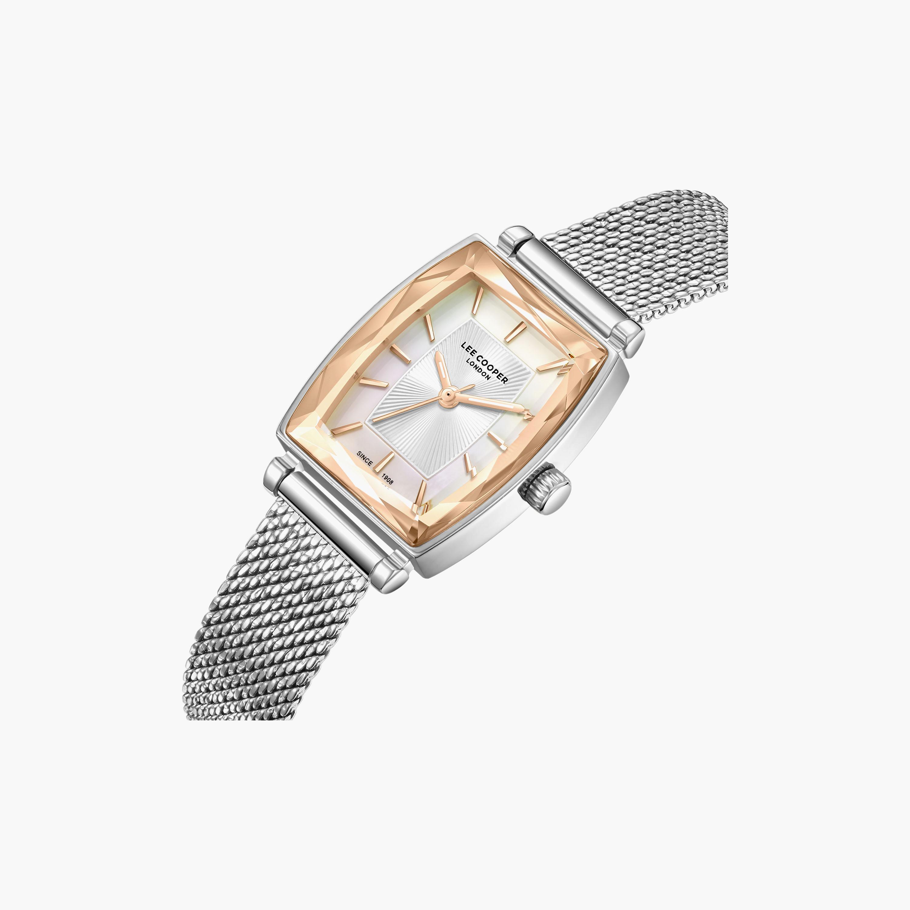 Lee Cooper Women's 33 MM Analog White Dial Mesh Strap | LC08404-520-women-watchesandjewellery-watches-image-3