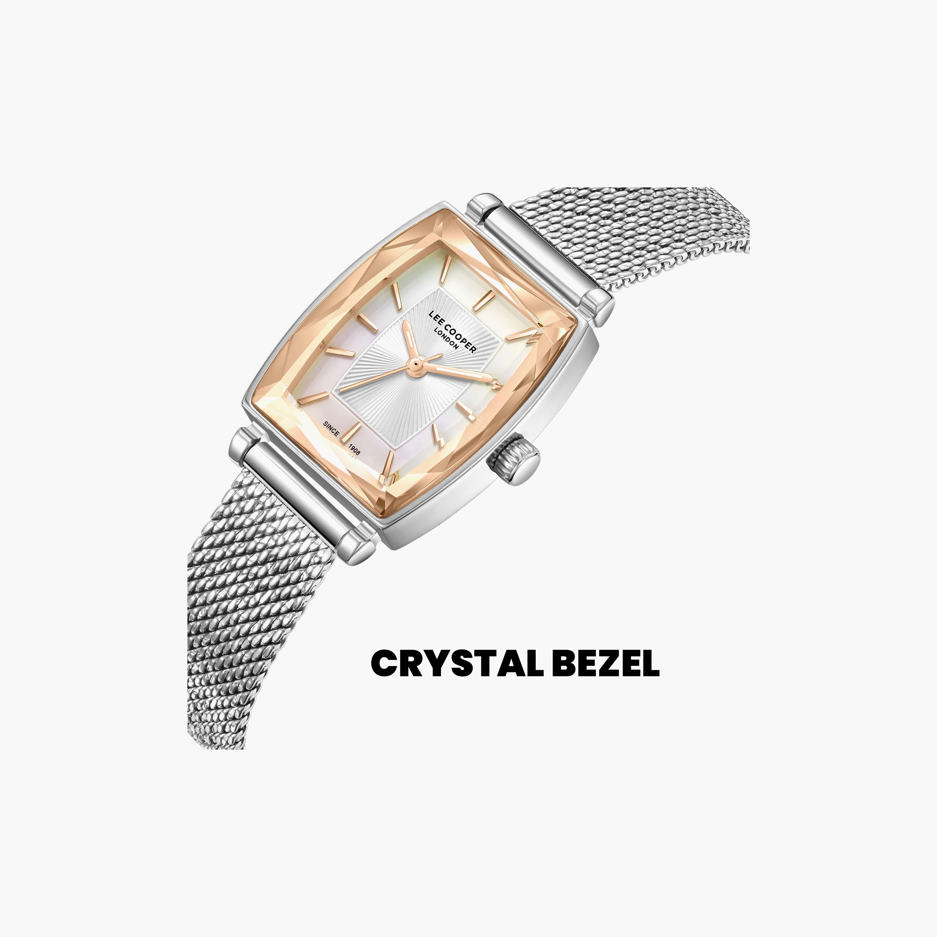 Lee Cooper Women's 33 MM Analog White Dial Mesh Strap | LC08404-520-women-watchesandjewellery-watches-image-6