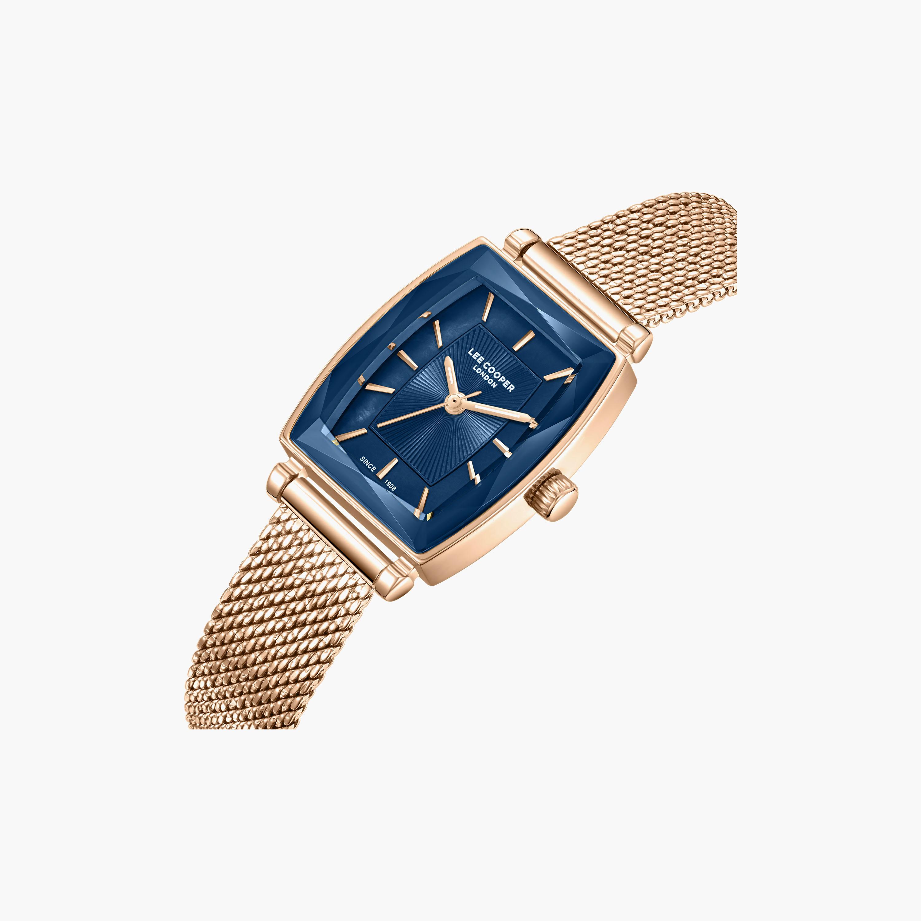 Lee Cooper Women's 33 MM Analog Blue Dial Mesh Strap | LC08404-490-women-watchesandjewellery-watches-image-3