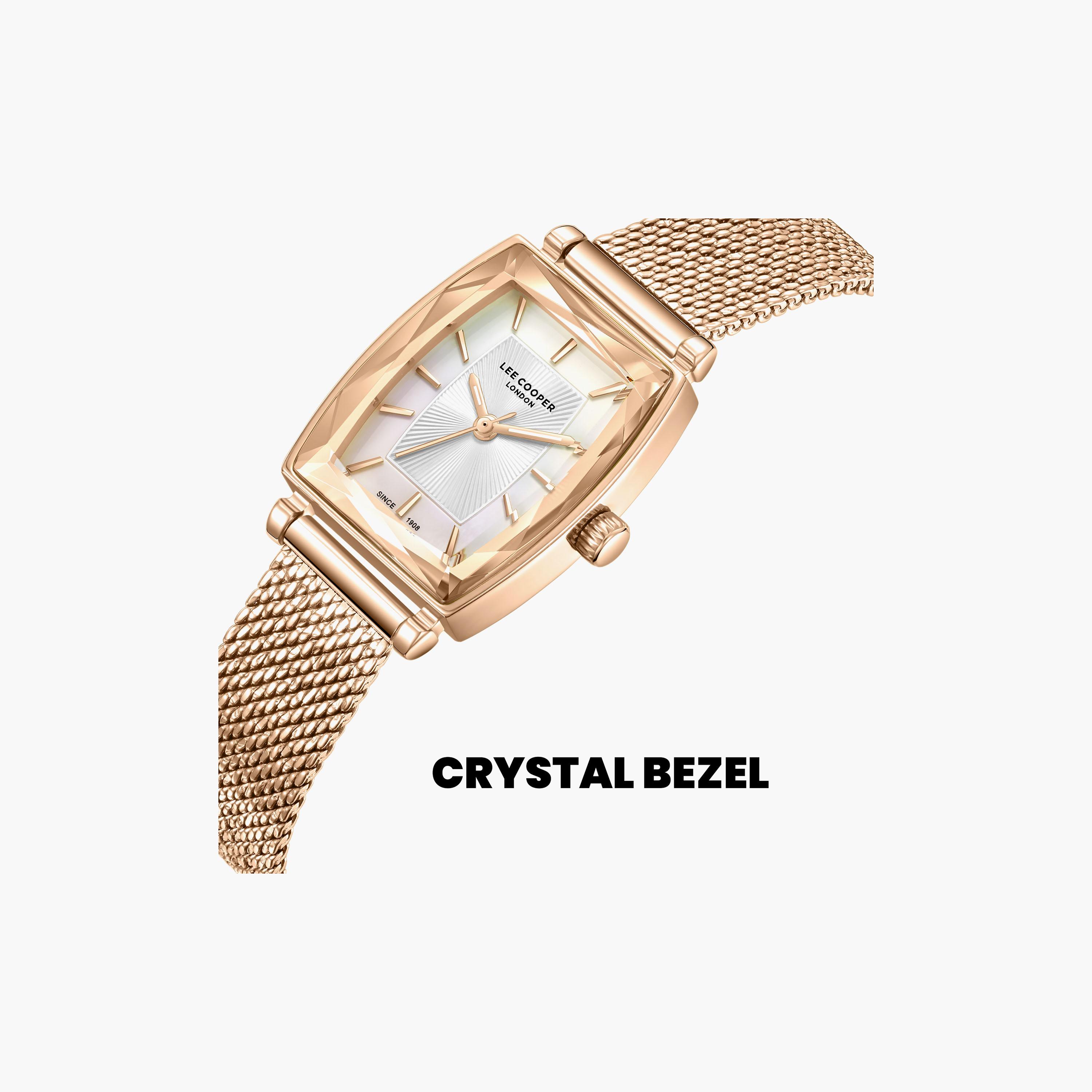 Lee Cooper Women's 33 MM Analog White Dial Mesh Strap | LC08404-420-women-watchesandjewellery-watches-image-6