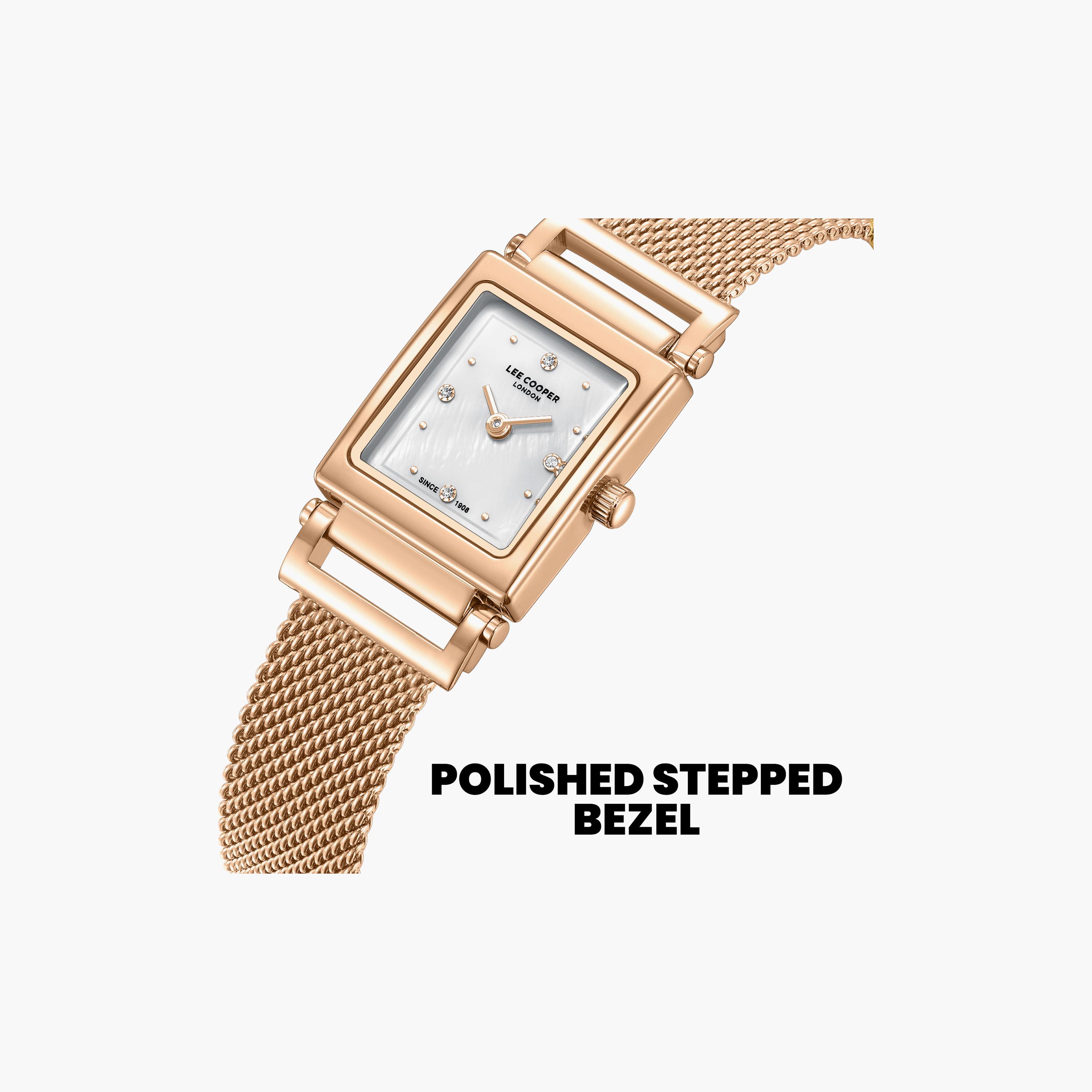 Lee Cooper Women's 30 MM Analog White Dial Mesh Strap | LC08386-420-women-watchesandjewellery-watches-image-6