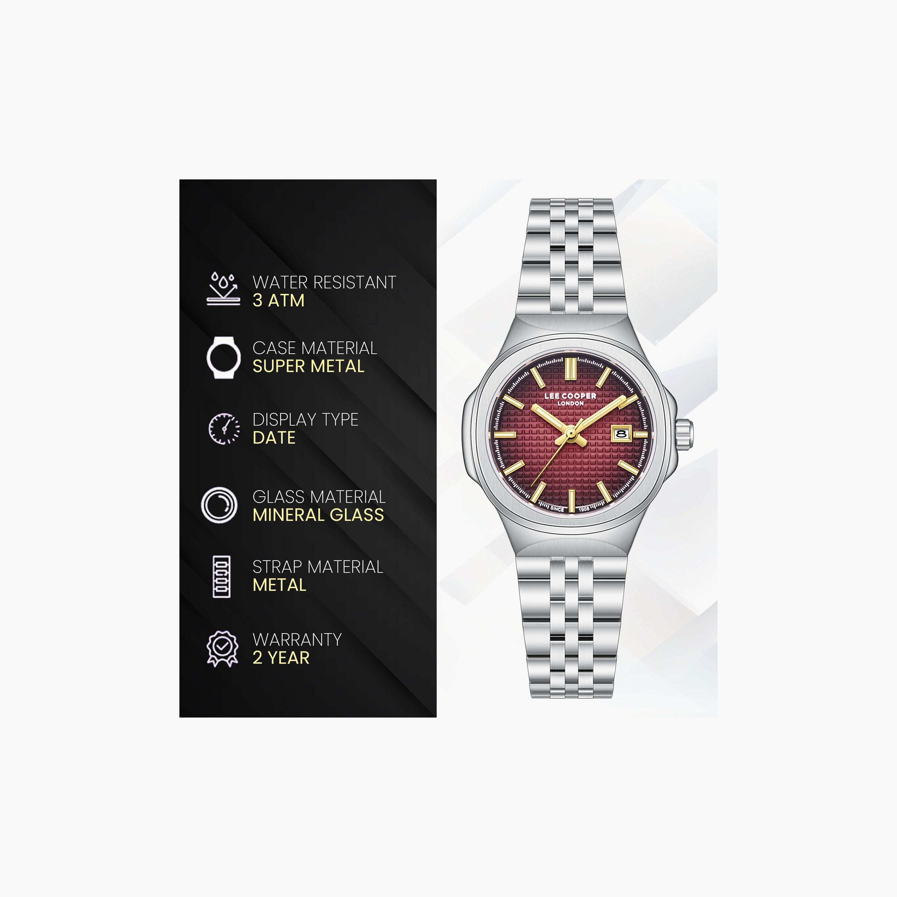 Lee Cooper Women's 30 MM Analog Silver Dial Metal Strap | LC08394-380-women-watchesandjewellery-watches-image-7