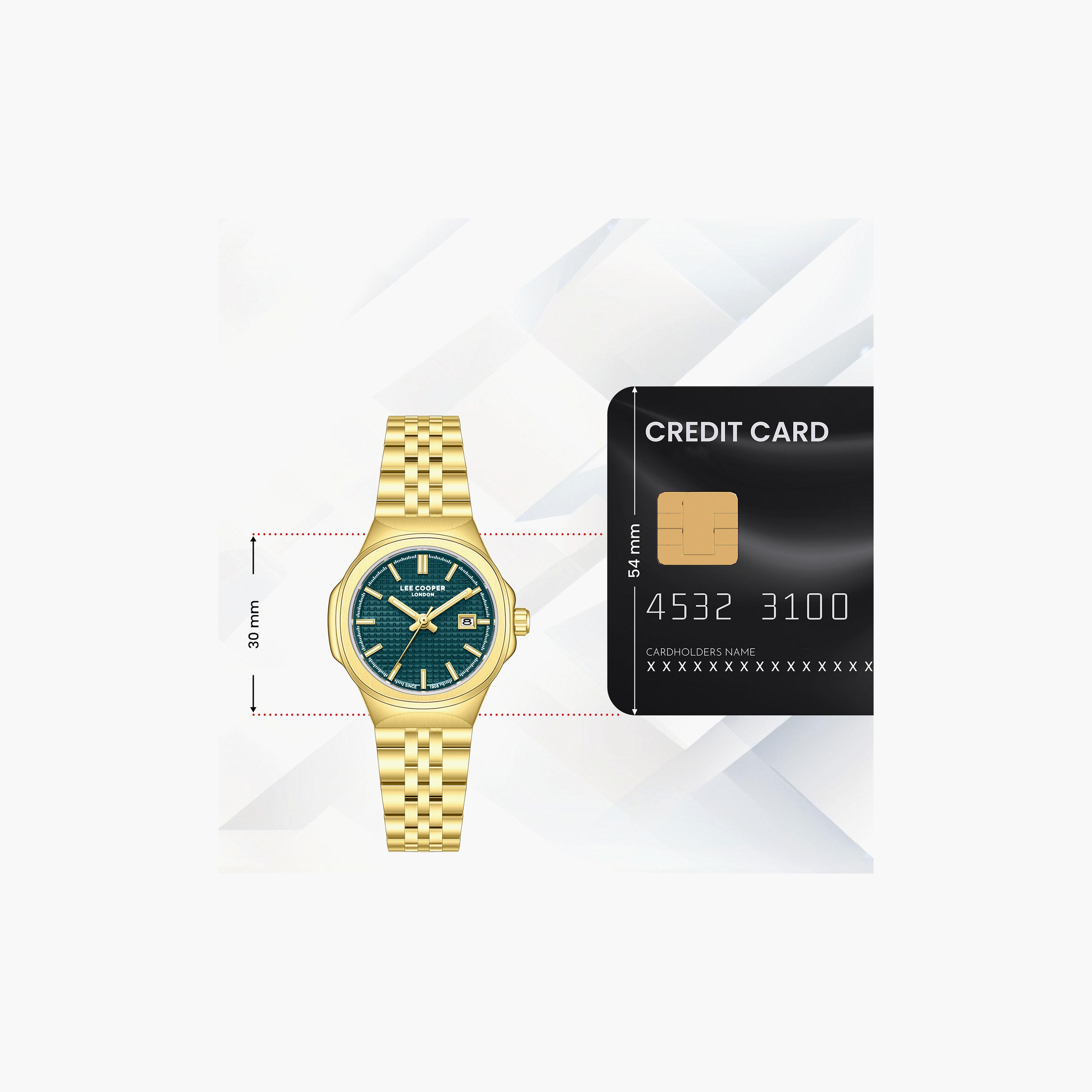 Lee Cooper Women's 30 MM Analog Gold Dial Metal Strap | LC08394-190-women-watchesandjewellery-watches-image-10