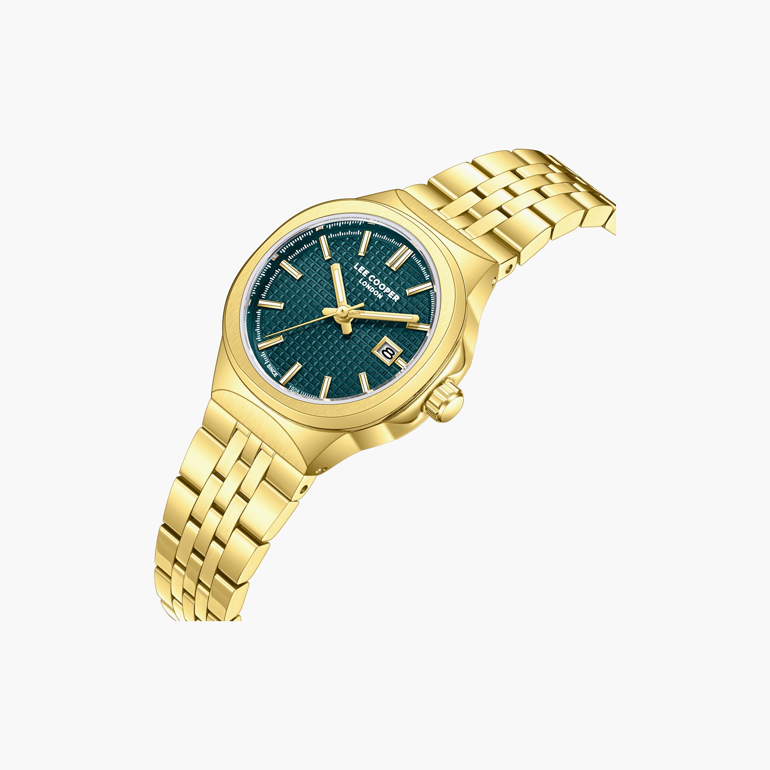 Lee Cooper Women's 30 MM Analog Gold Dial Metal Strap | LC08394-190-women-watchesandjewellery-watches-image-3