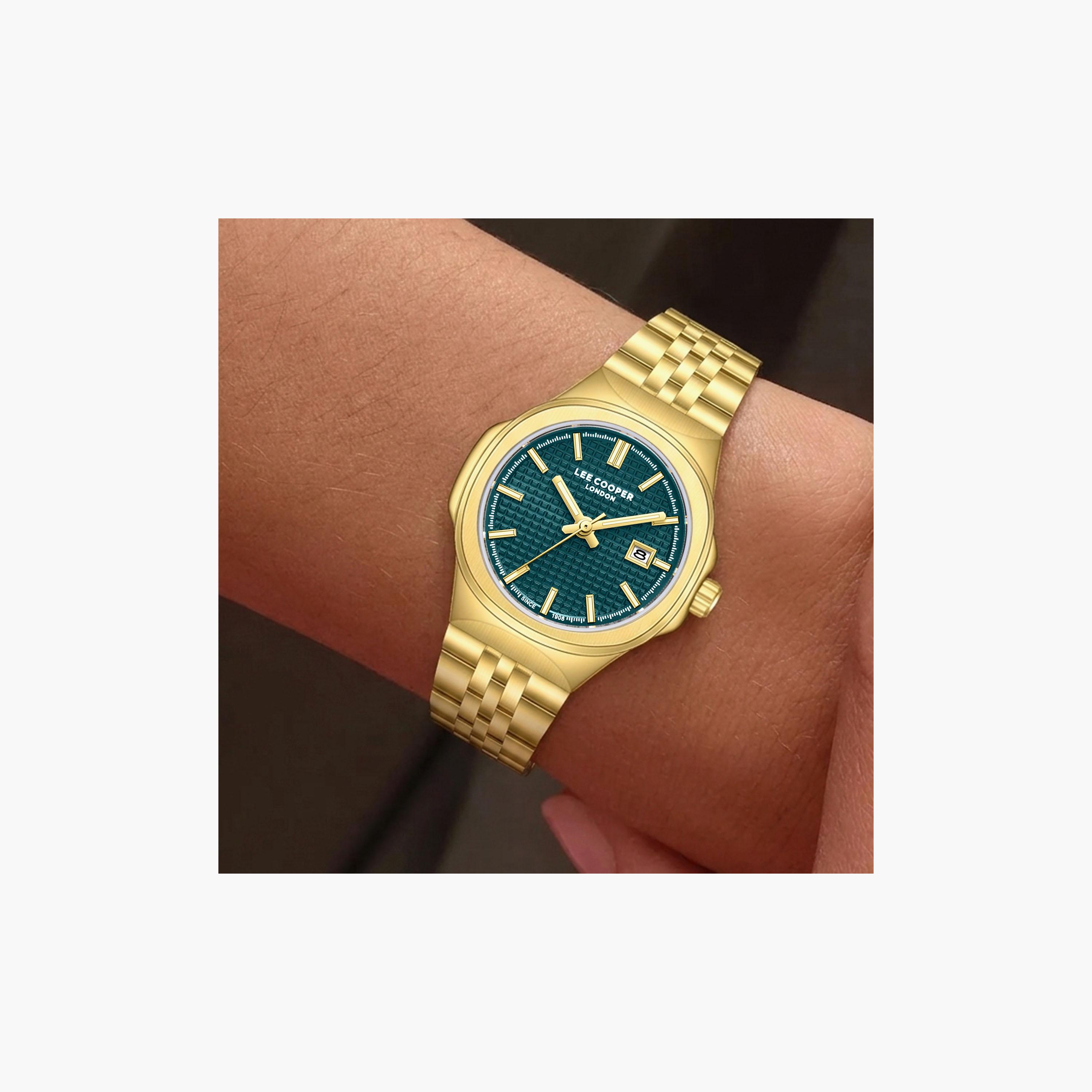 Lee Cooper Women's 30 MM Analog Gold Dial Metal Strap | LC08394-190-women-watchesandjewellery-watches-image-7