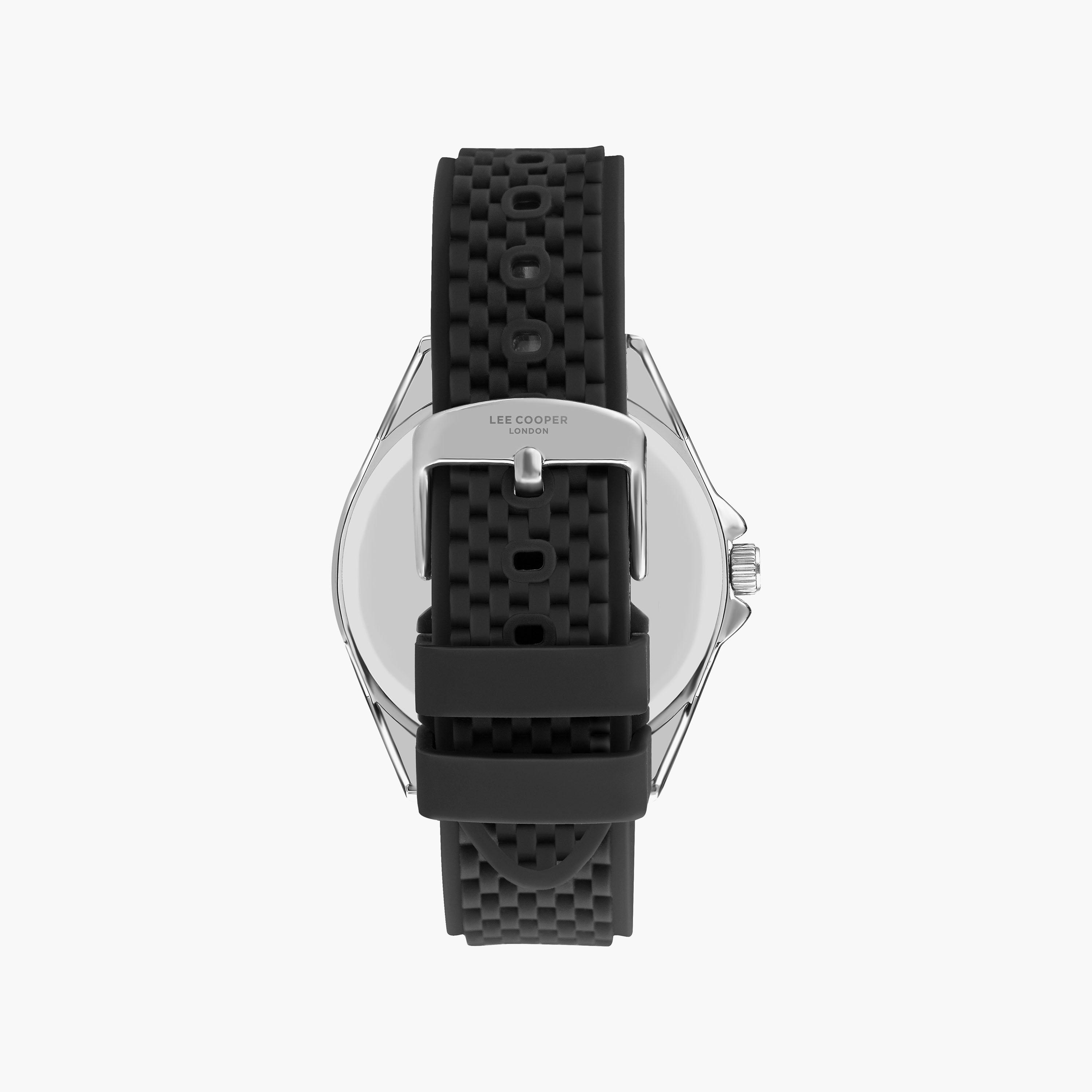 Lee Cooper Men's 45 MM Analog Black Dial Silicone Strap | LC07361-360-men-watchesandjewellery-watches-image-3