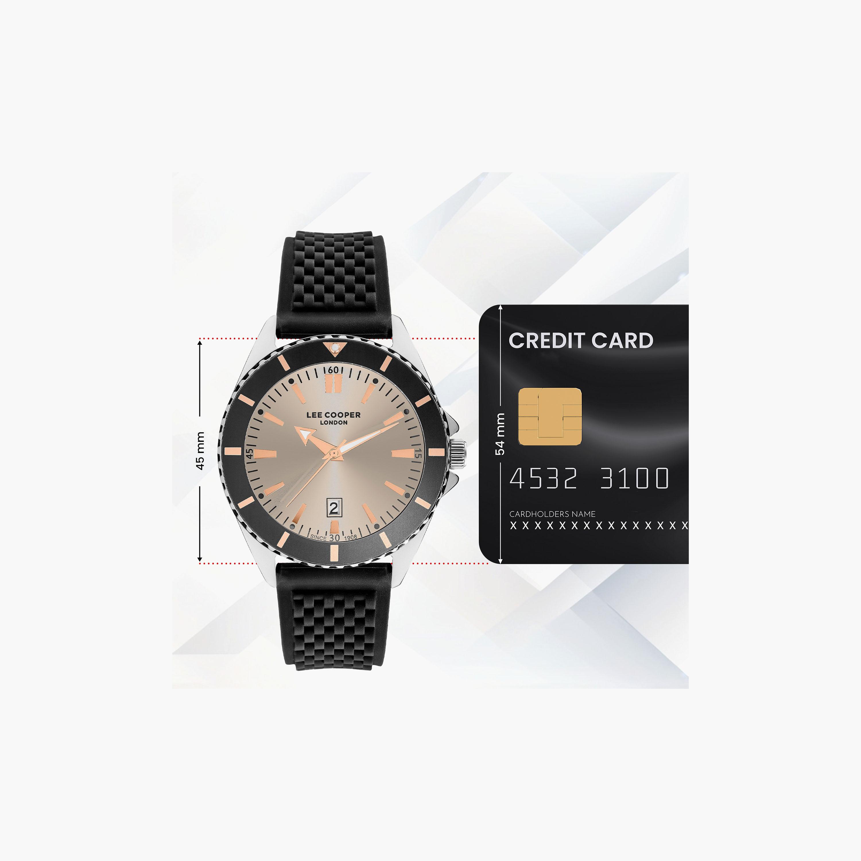Lee Cooper Men's 45 MM Analog Black Dial Silicone Strap | LC07361-360-men-watchesandjewellery-watches-image-7