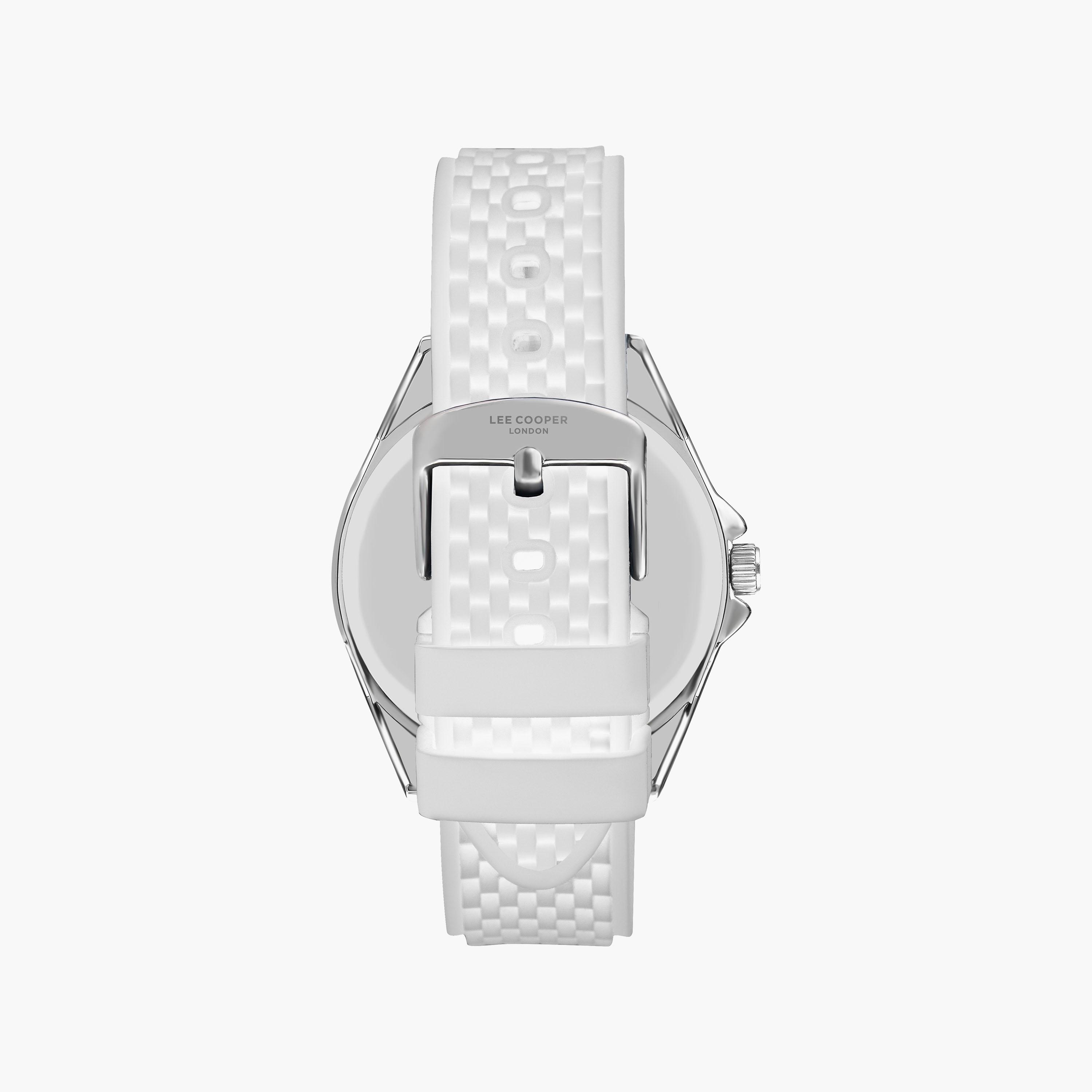 Lee Cooper Men's 45 MM Analog White Dial Silicone Strap | LC07361-393-men-watchesandjewellery-watches-image-3