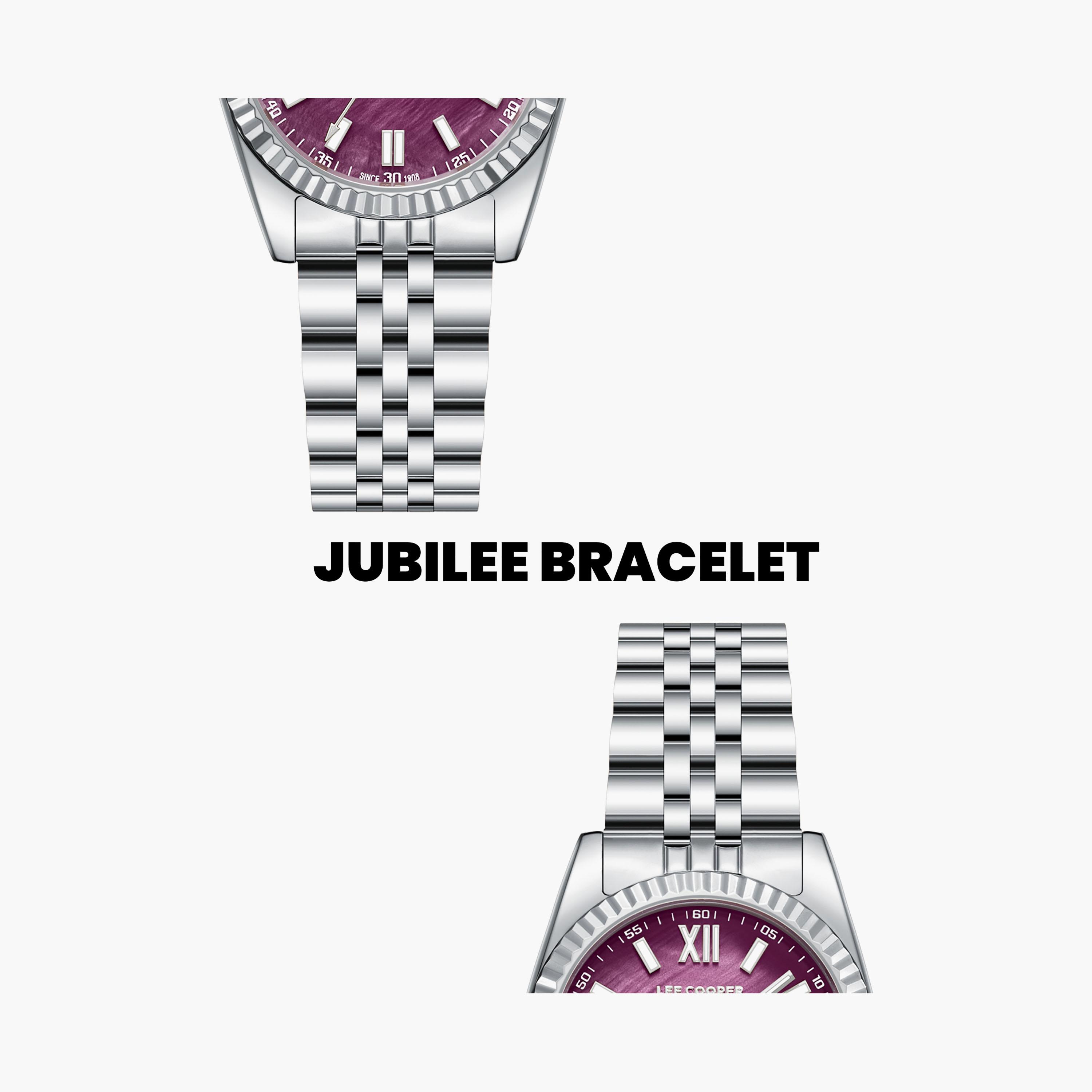 Lee Cooper Women's 30 MM Analog Pink Dial Metal Strap | LC08303-380-women-watchesandjewellery-watches-image-4